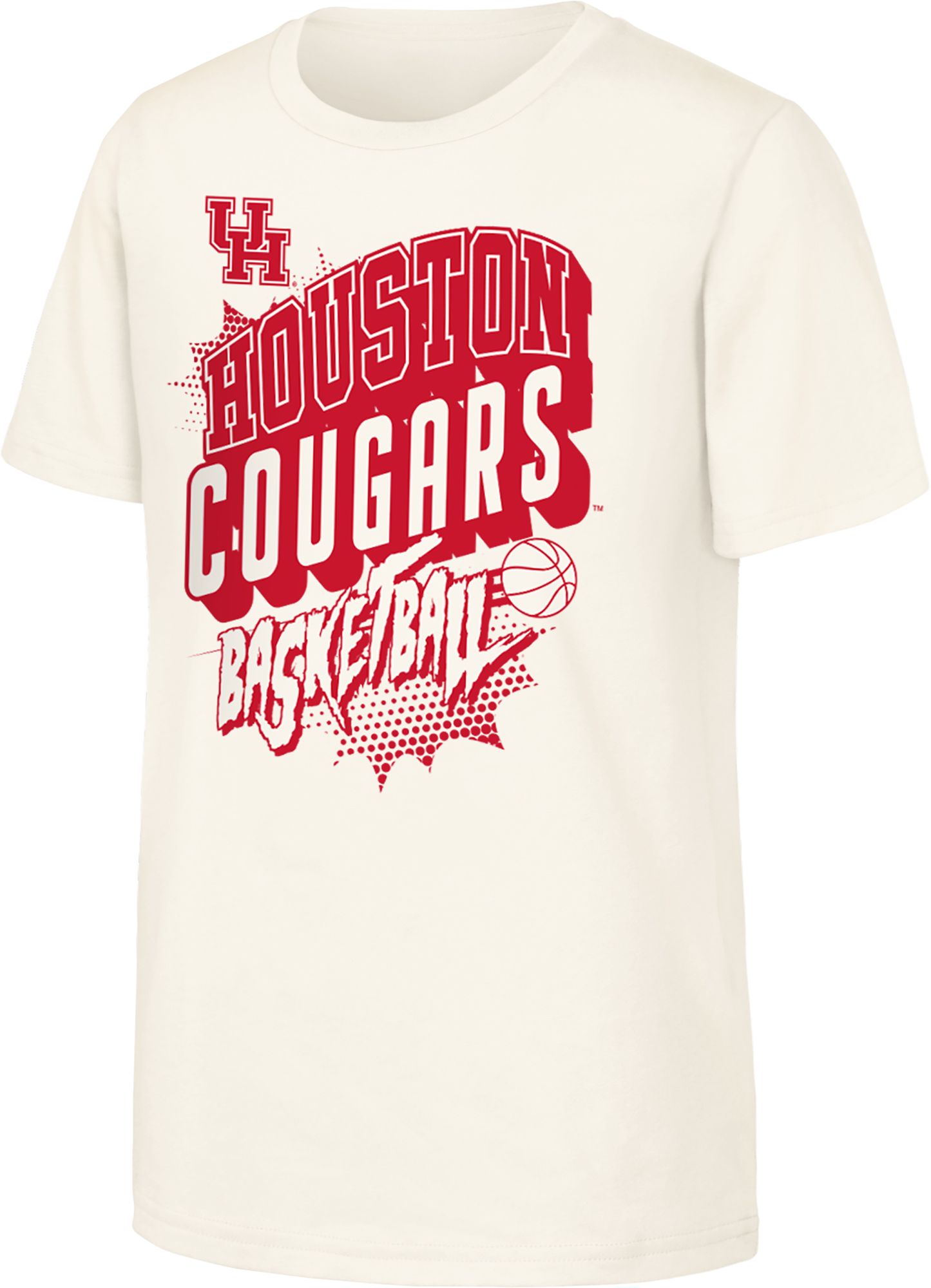 NCAA Youth Houston Cougars Natural Action Comics Basketball T-Shirt