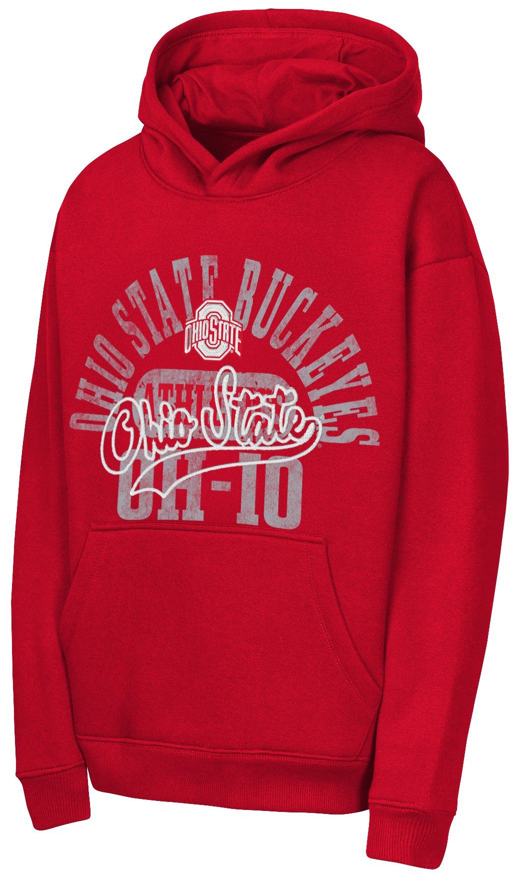 NCAA Youth Ohio State Buckeyes Red Sweep Hoodie