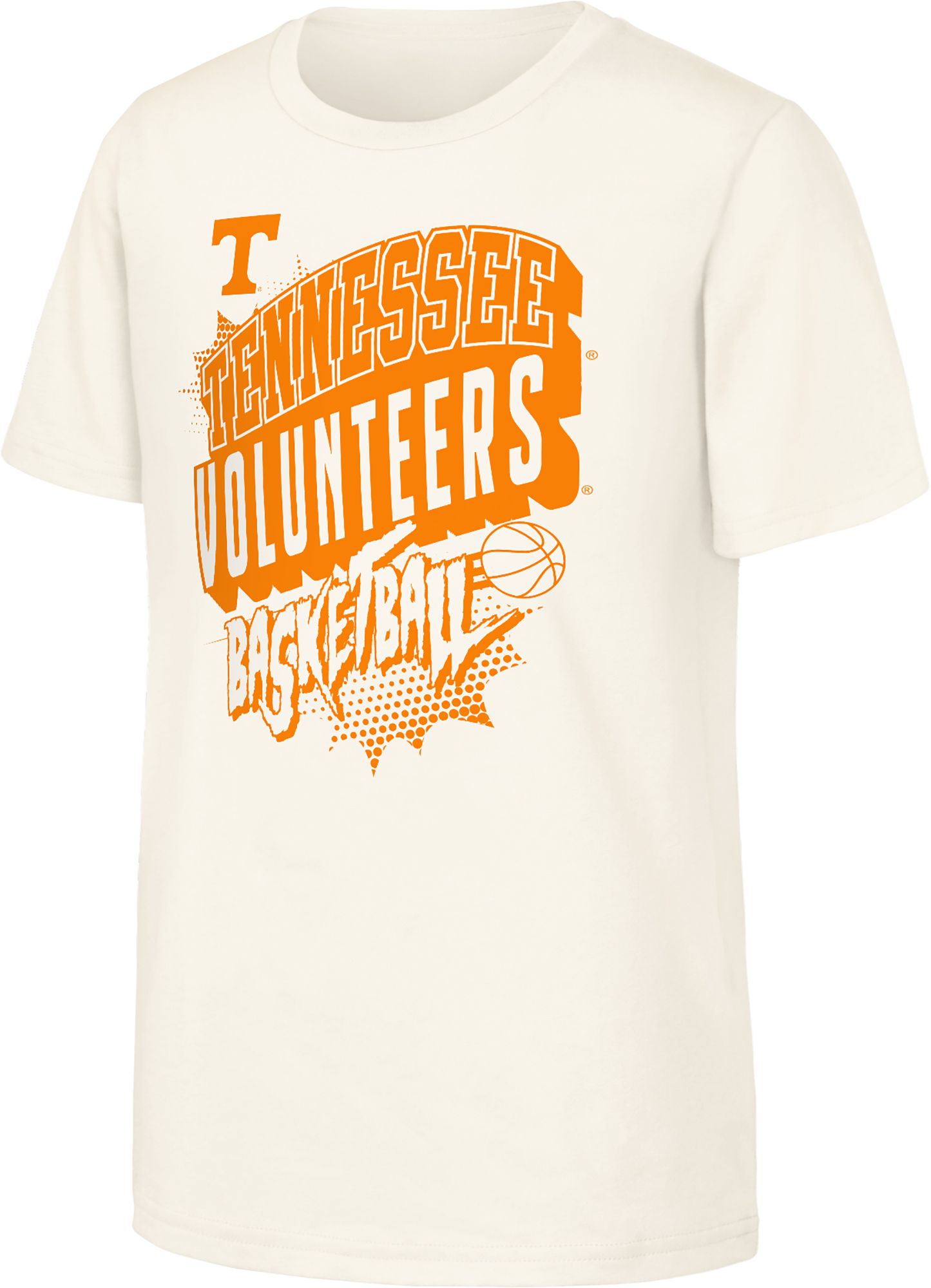 NCAA Youth Tennessee Volunteers Natural Action Comics Basketball T-Shirt