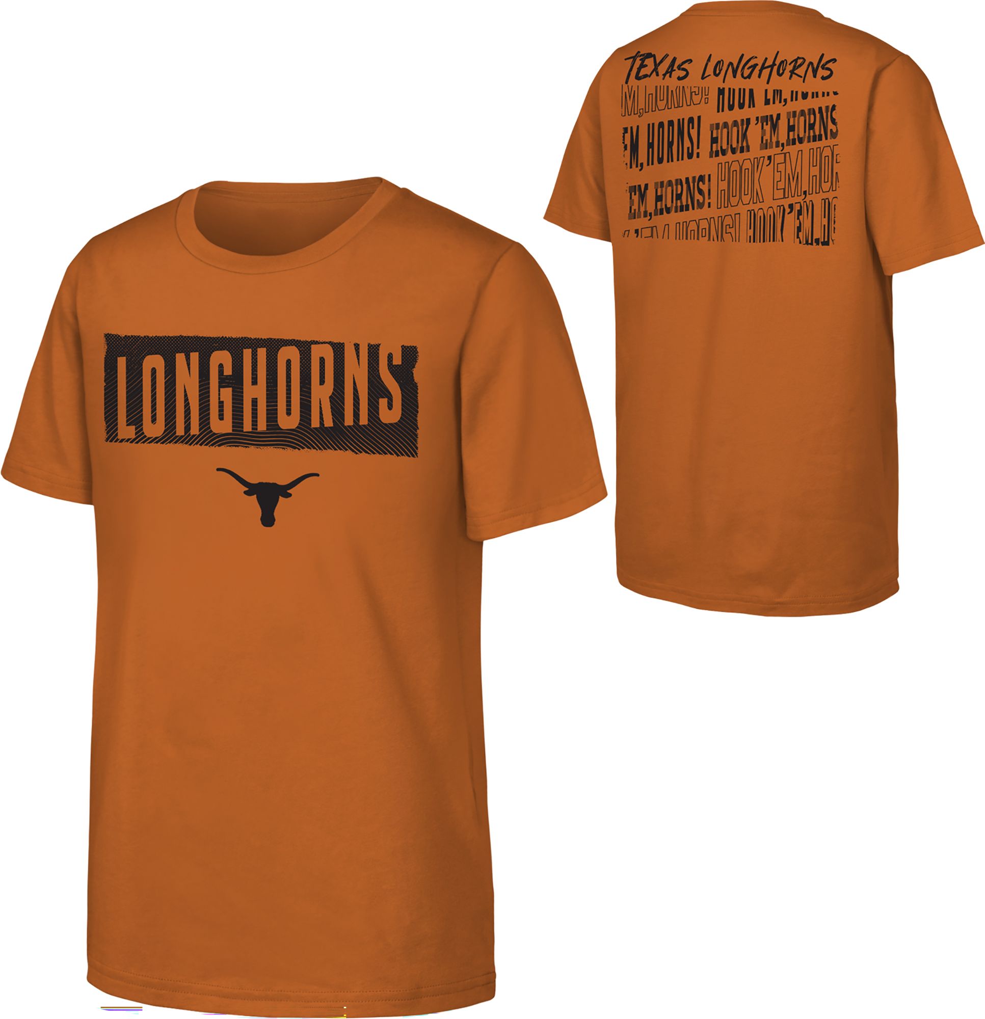 NCAA Youth Texas Longhorns Orange Tale of the Tape T-Shirt