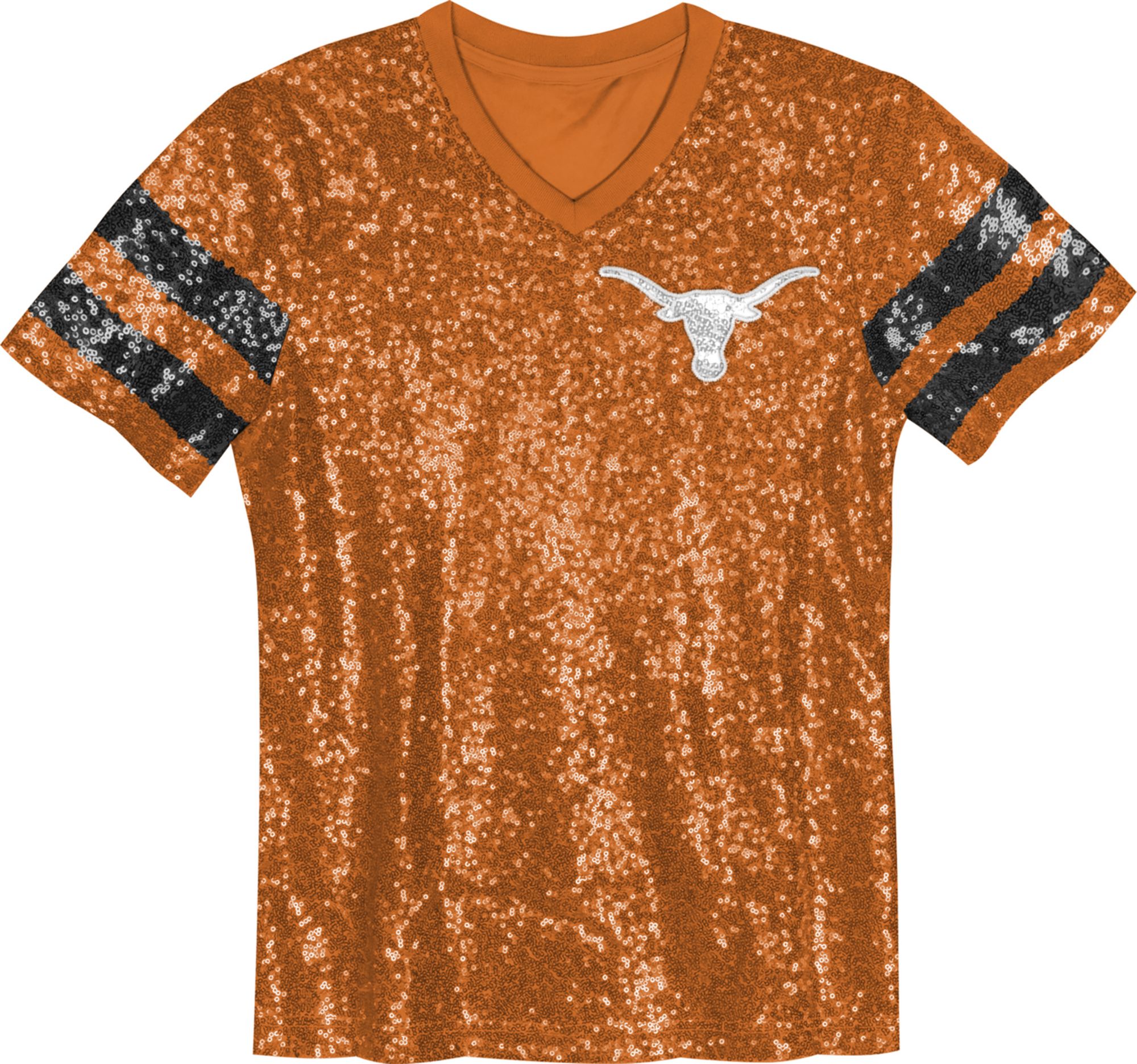 NCAA Youth Texas Longhorns Orange Sequin T-Shirt