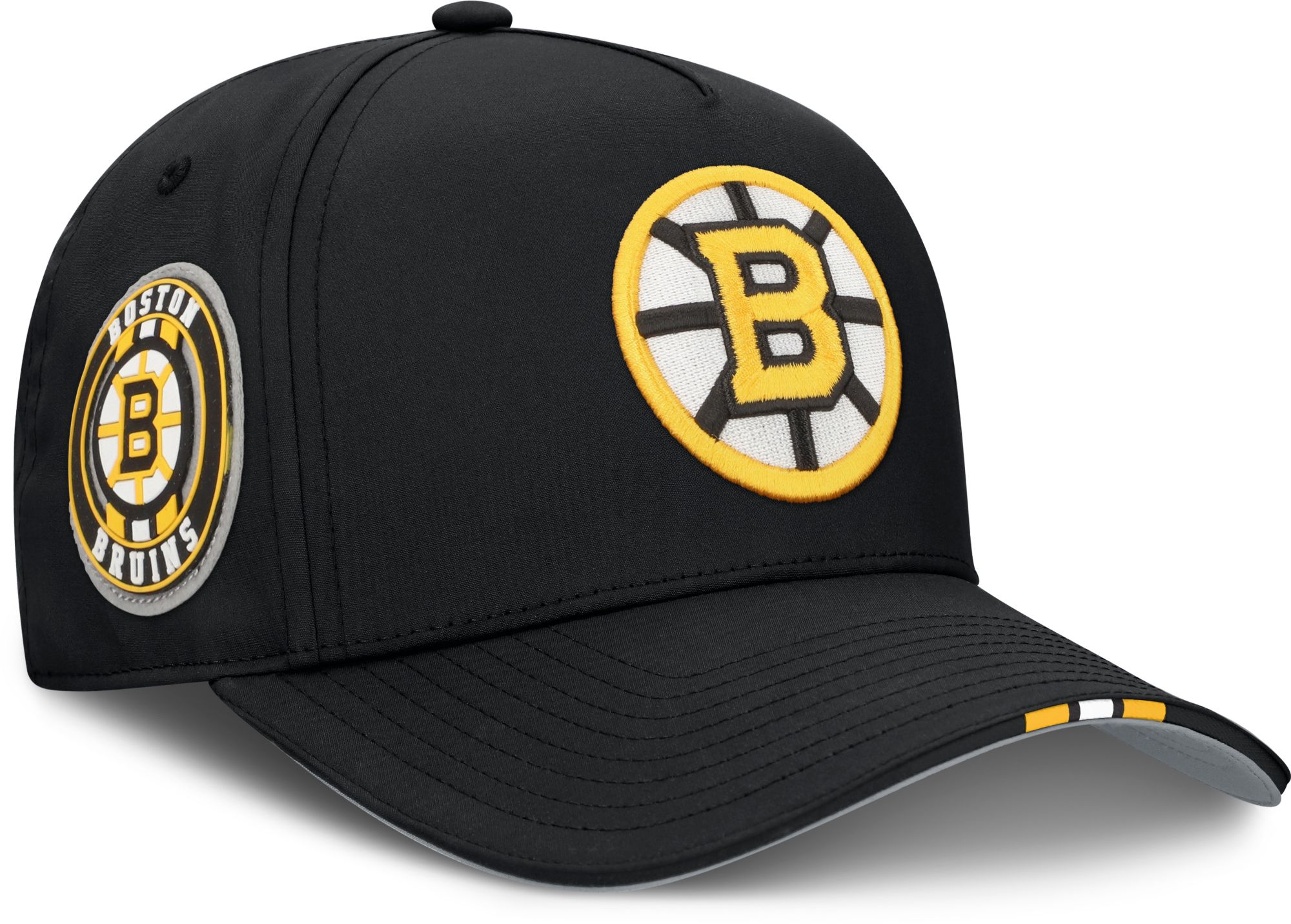 NHL Youth Boston Bruins Black 2025 Draft Podium Adjustable Hat