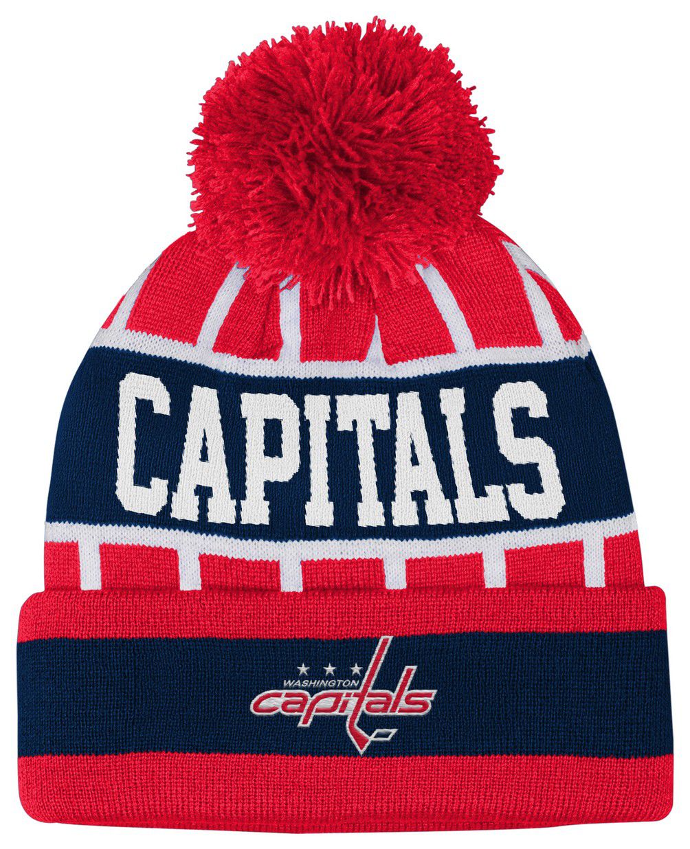 NHL Youth Washington Capitals Red Go Fast Cuff Beanie
