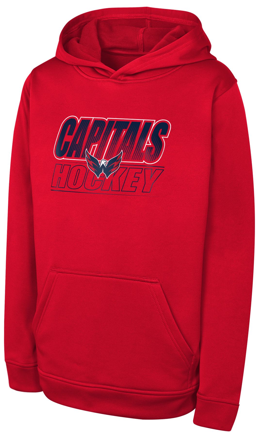 NHL Youth Washington Capitals Red Fleece Pullover Hoodie