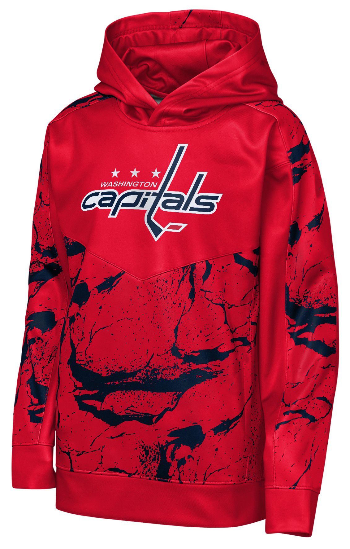 NHL Youth Washington Capitals Red Power Play Pullover Hoodie