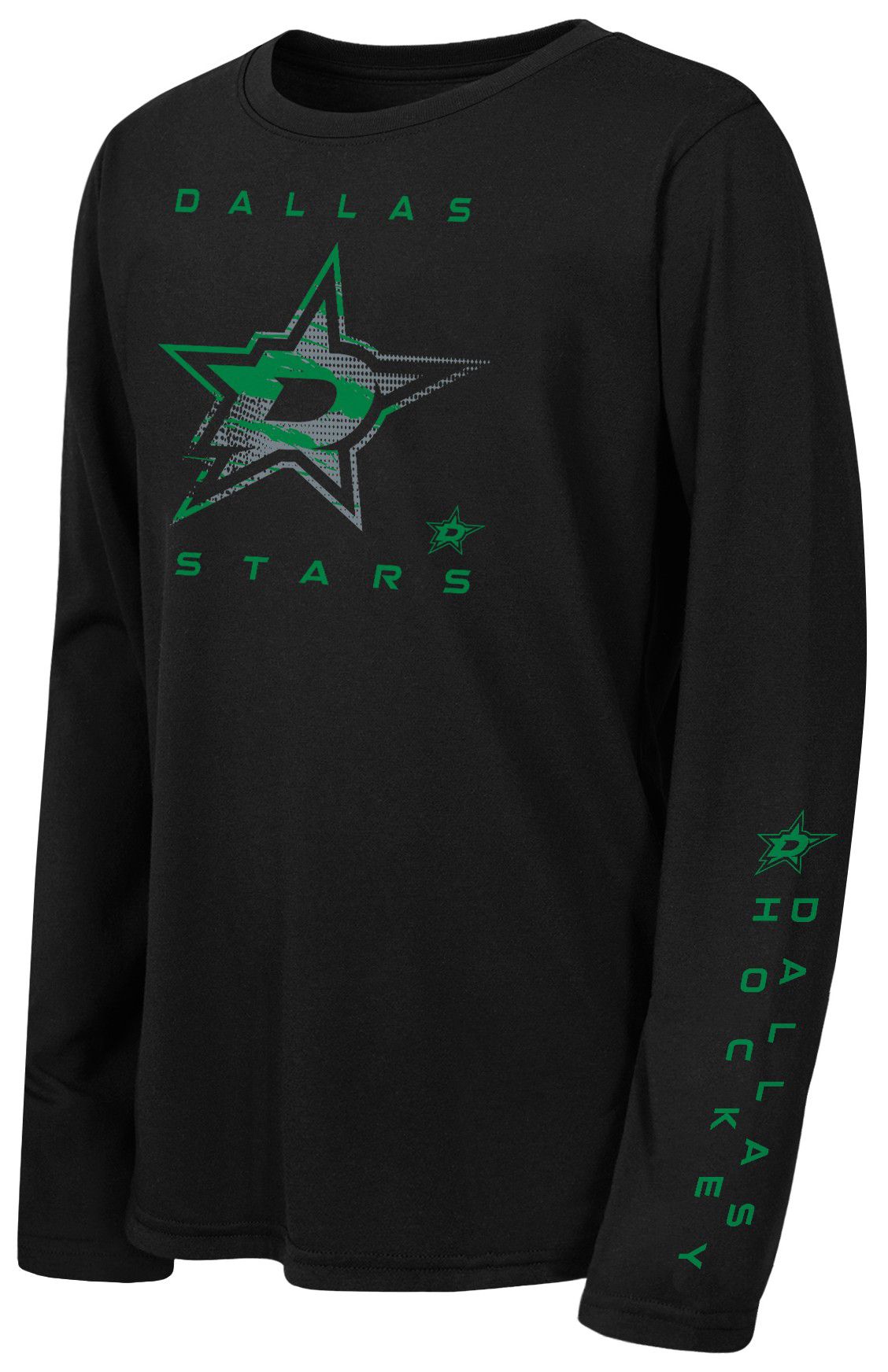 NHL Youth Dallas Stars Black 'Seize The Win' Long Sleeve T-Shirt