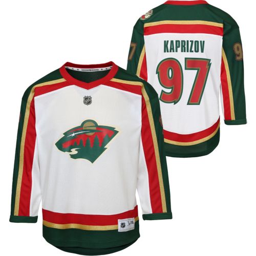 QWER POPUP MD ユニフォーム ヒナ 新品未開封 CEREMONY NHL Youth Minnesota Wild Kirill Kaprizov #97 White Alternate