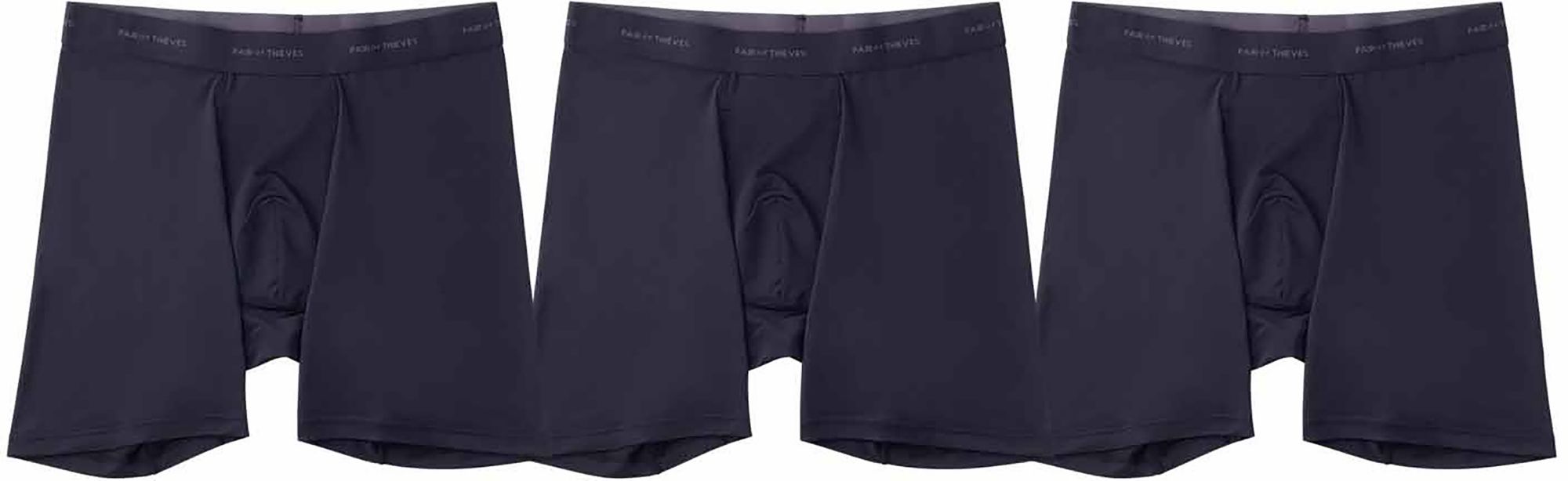 Pair of Thieves Men's Quick Dry Action Blend 8'' Boxer Briefs - 3 Pack