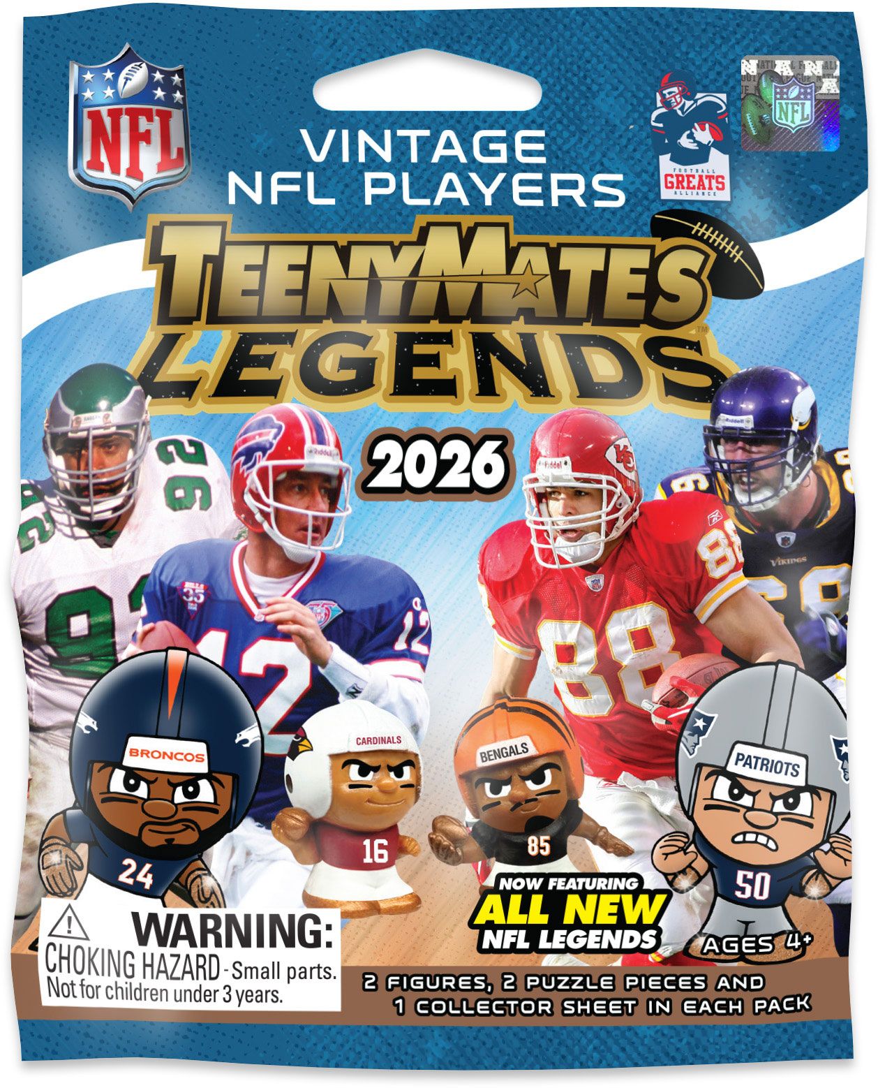 Party Animal Unisex NFL Legends TeenyMates Blind Pack