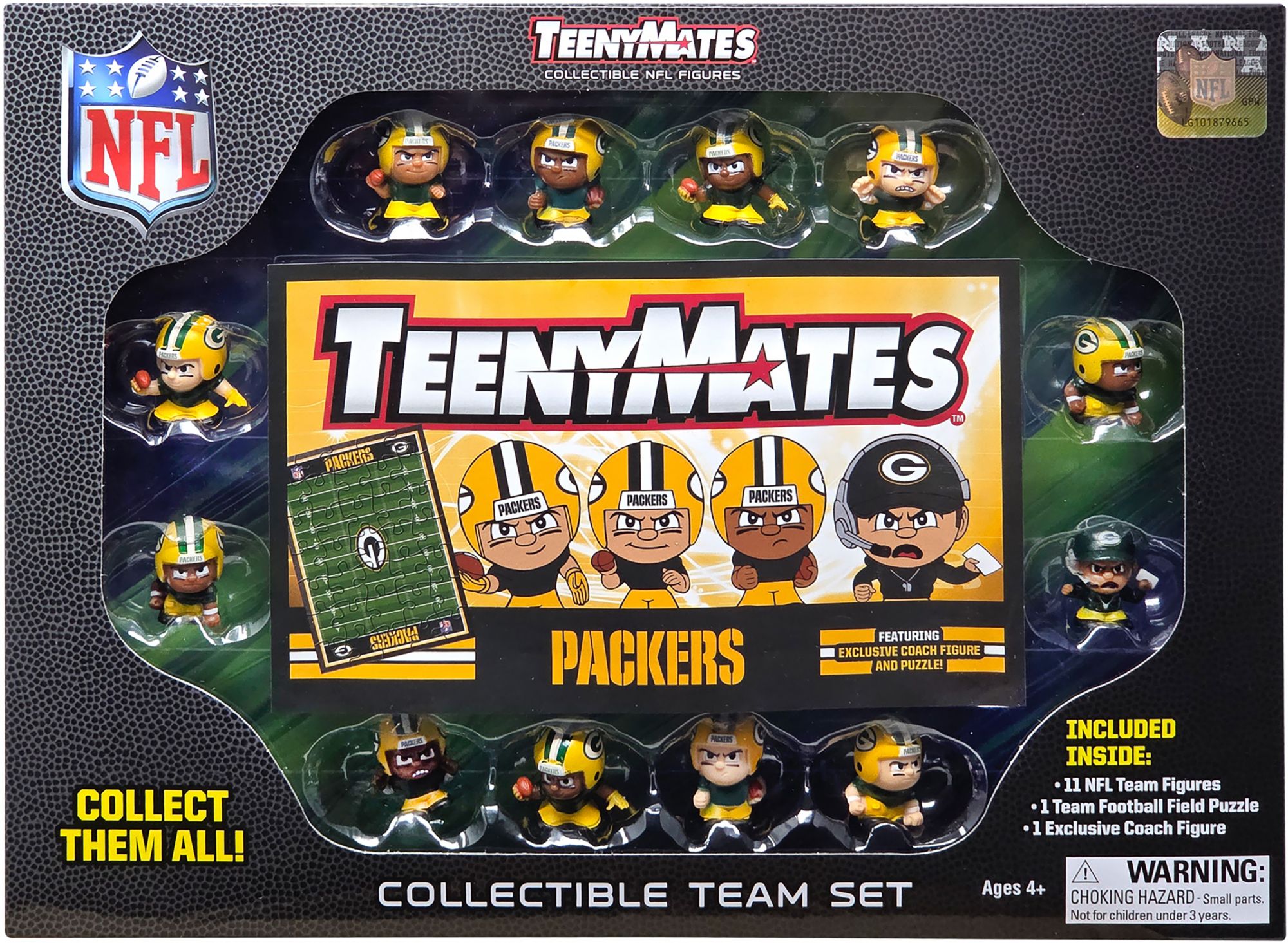 Party Animal Green Bay Packers TeenyMate Team Figurine Set