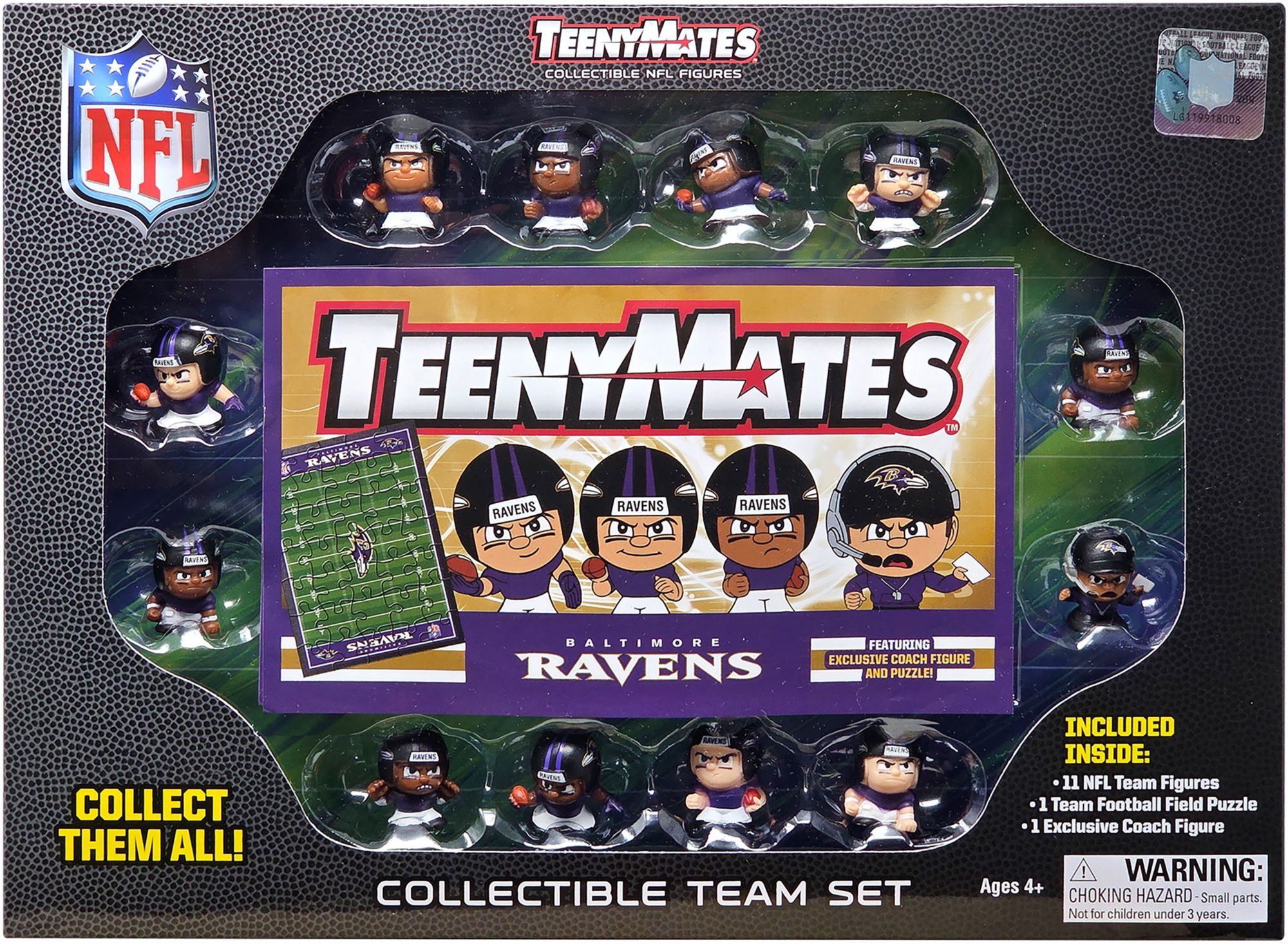 Party Animal Baltimore Ravens TeenyMate Team Figurine Set