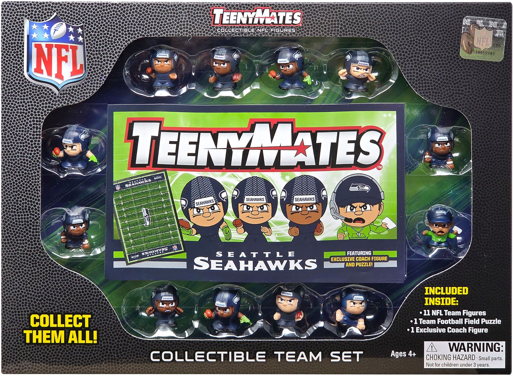 Party Animal Seattle Seahawks TeenyMate Team Figurine Set