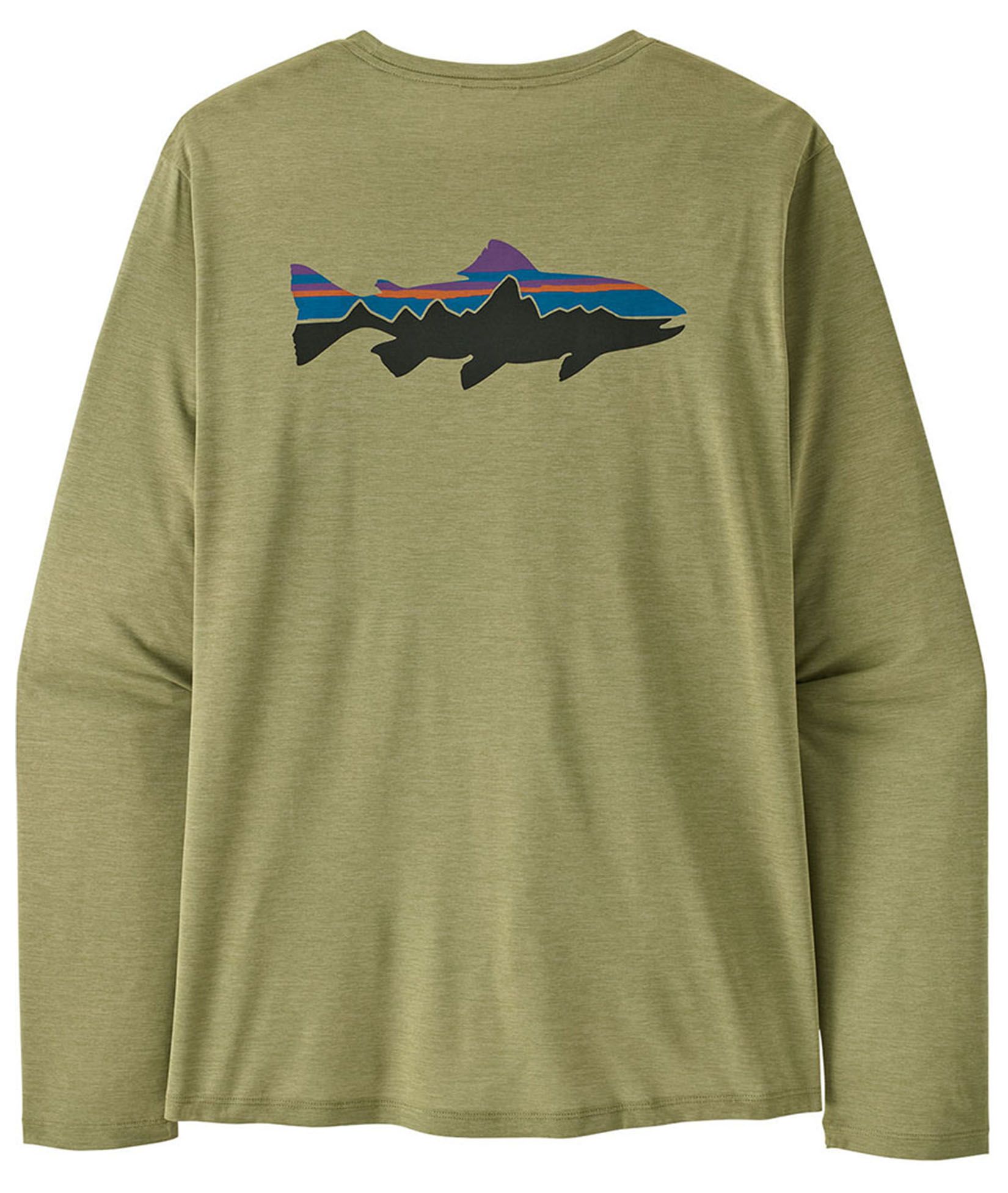 Patagonia Men's  Capilene Cool Daily Fitz Roy Trout Long-Sleeved Shirt