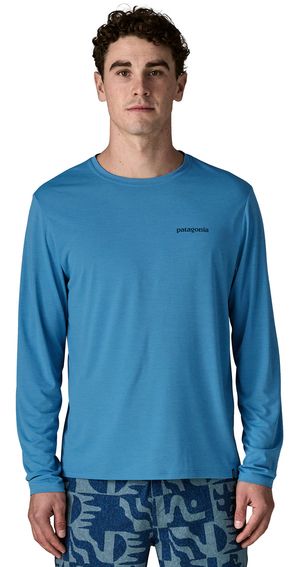 Patagonia Men's Capilene Cool Daily Long-Sleeved Boardshort Logo Shirt
