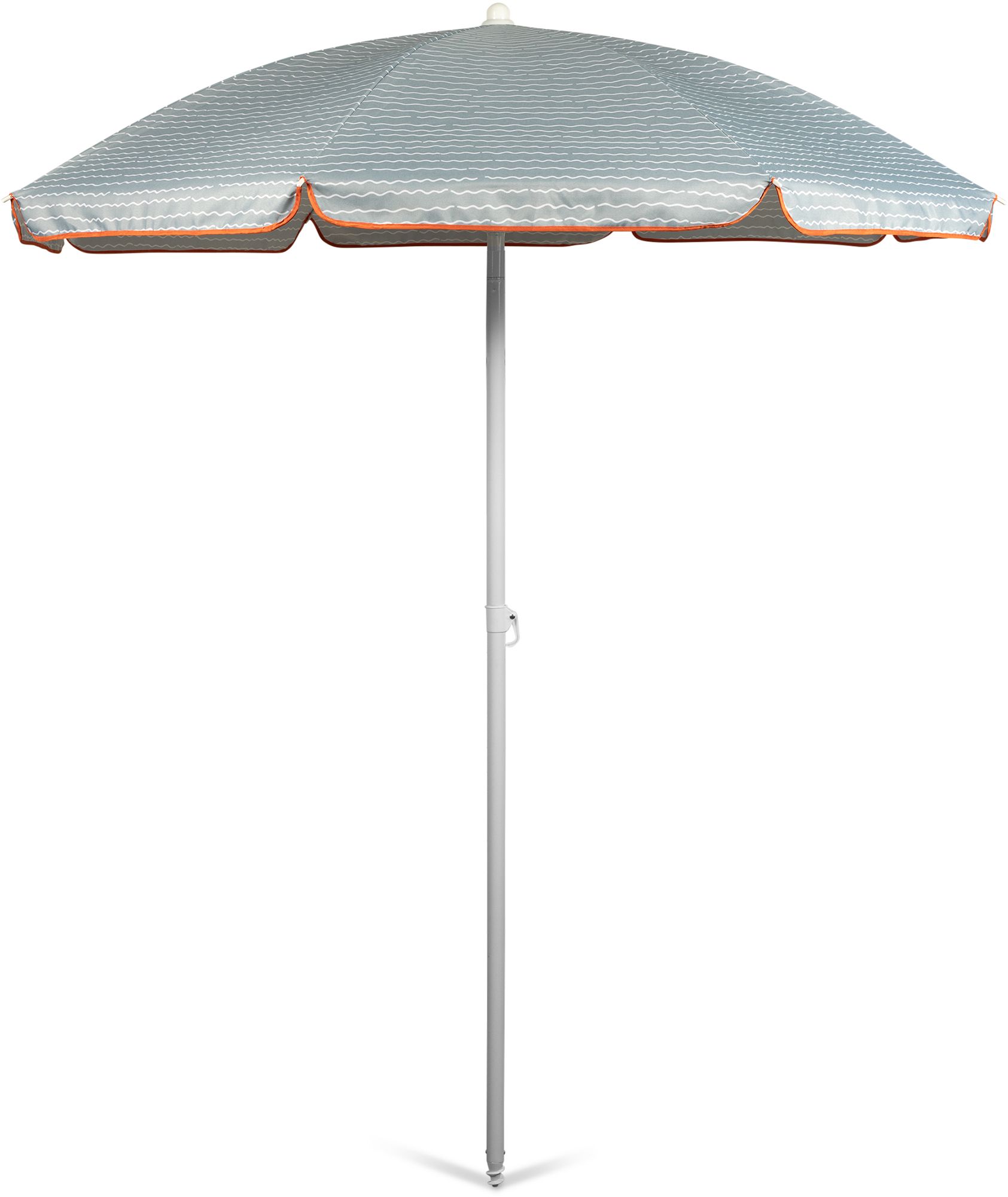 Picnic Time 5.5 Ft. Portable Beach Umbrella - Gray