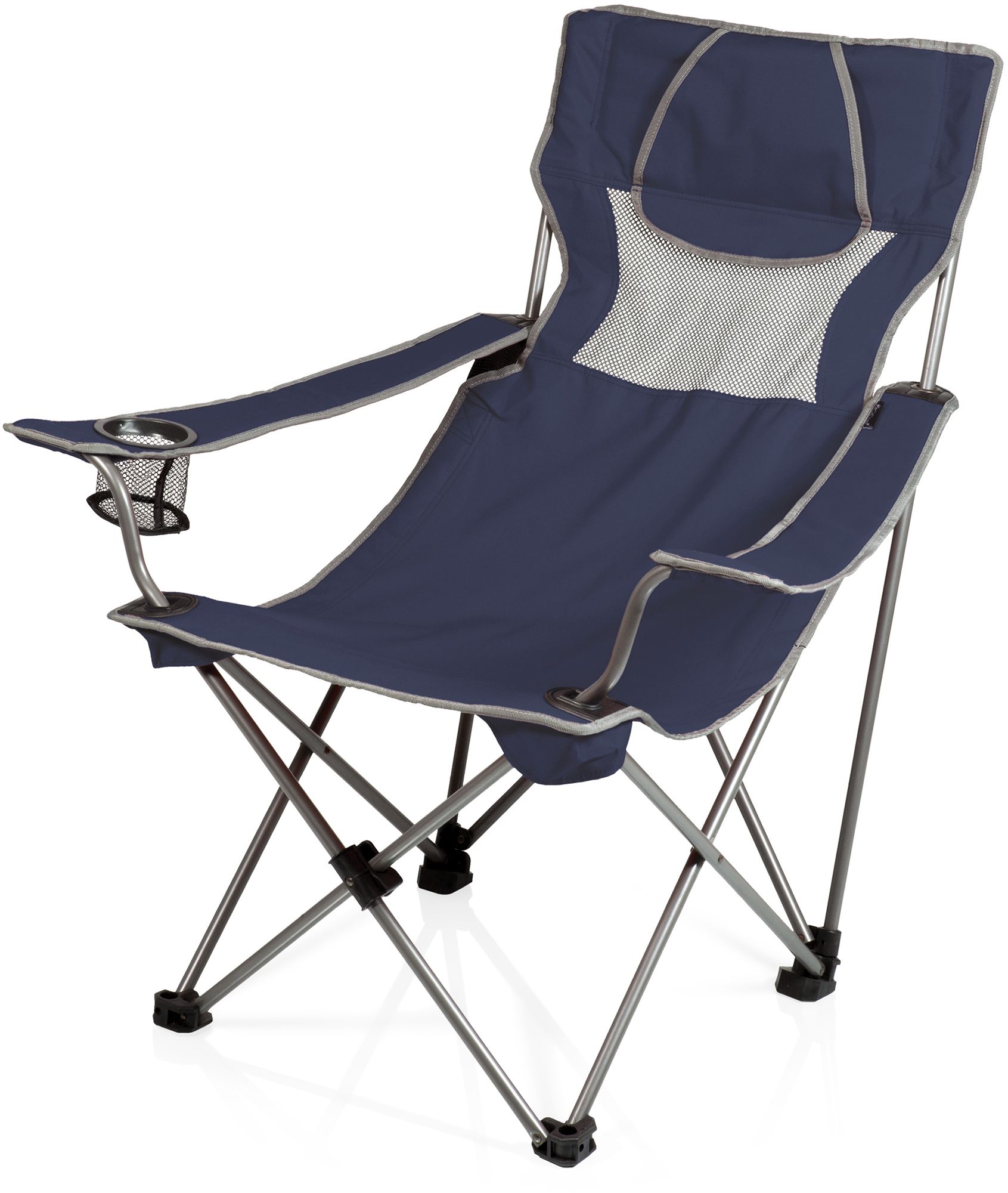 Navy Blue with Gray Accents