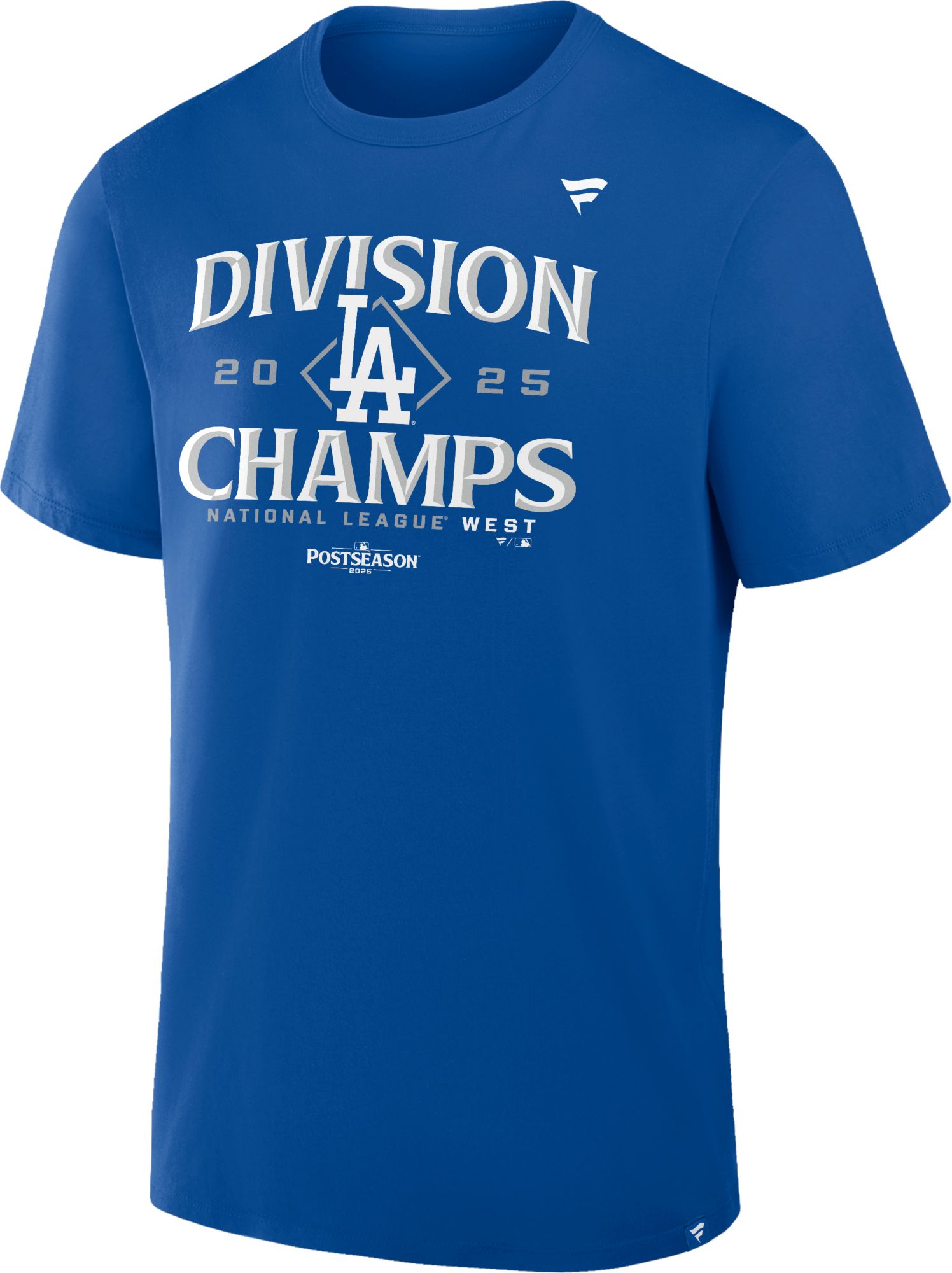 MLB Team Apparel Adult Los Angeles Dodgers 2025 NL West Division Champions Locker Room T-Shirt