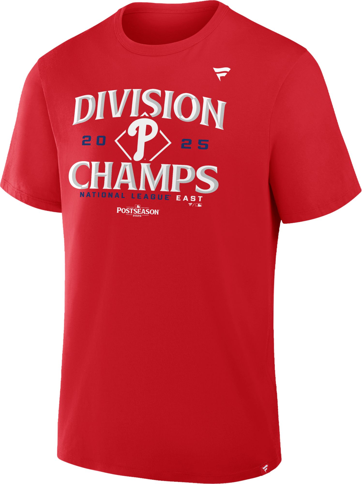 MLB Team Apparel Men's Philadelphia Phillies 2025 NL East Division Champions Locker Room T-Shirt