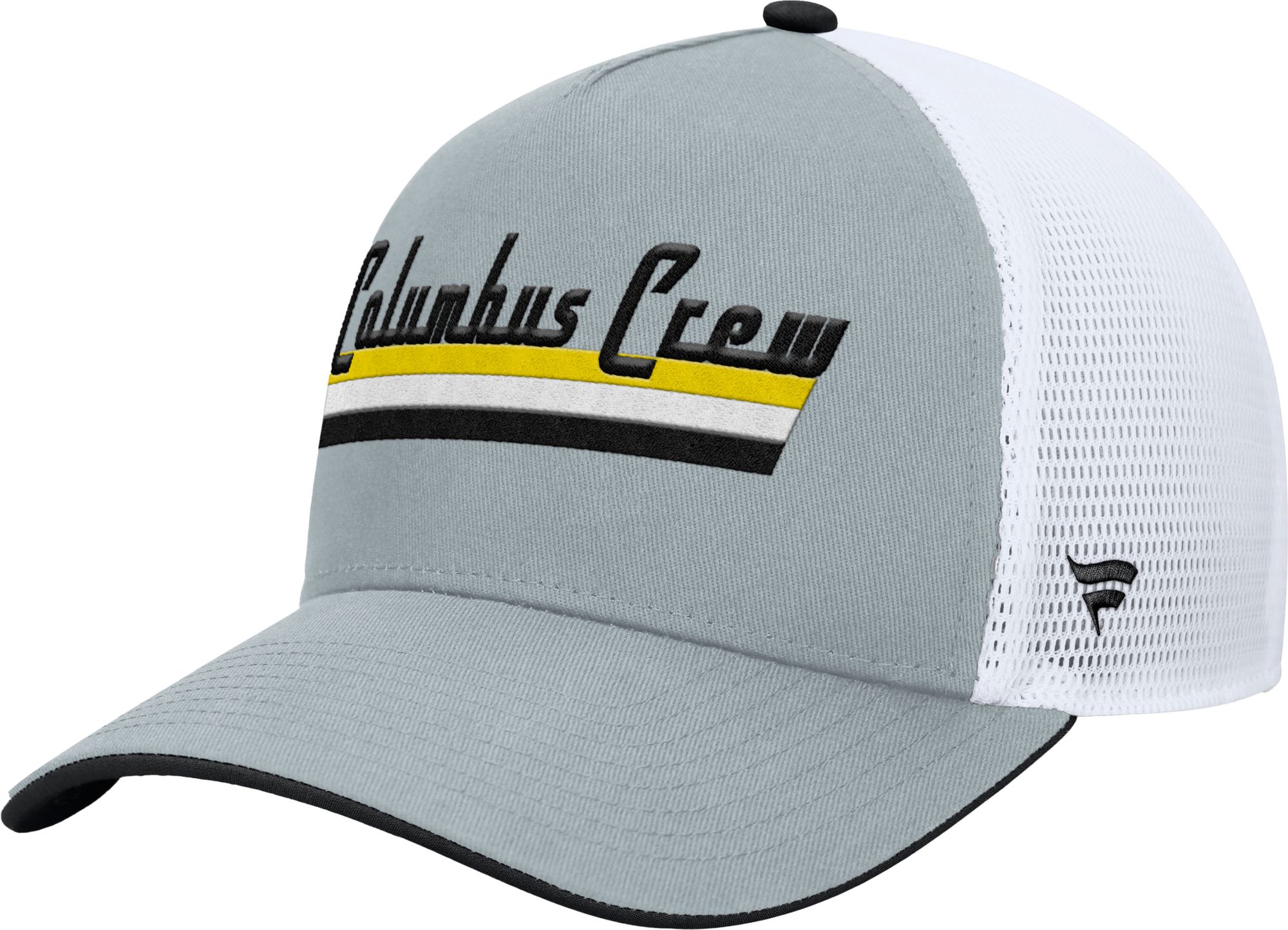 MLS Adult Columbus Crew Gray Wordmark Adjustable Trucker Hat