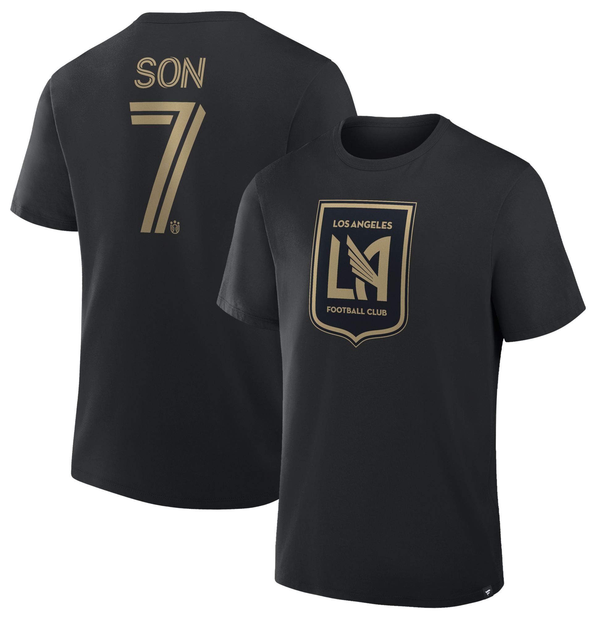 MLS Adult Los Angeles FC Son Heung-Min #7 Black T-Shirt