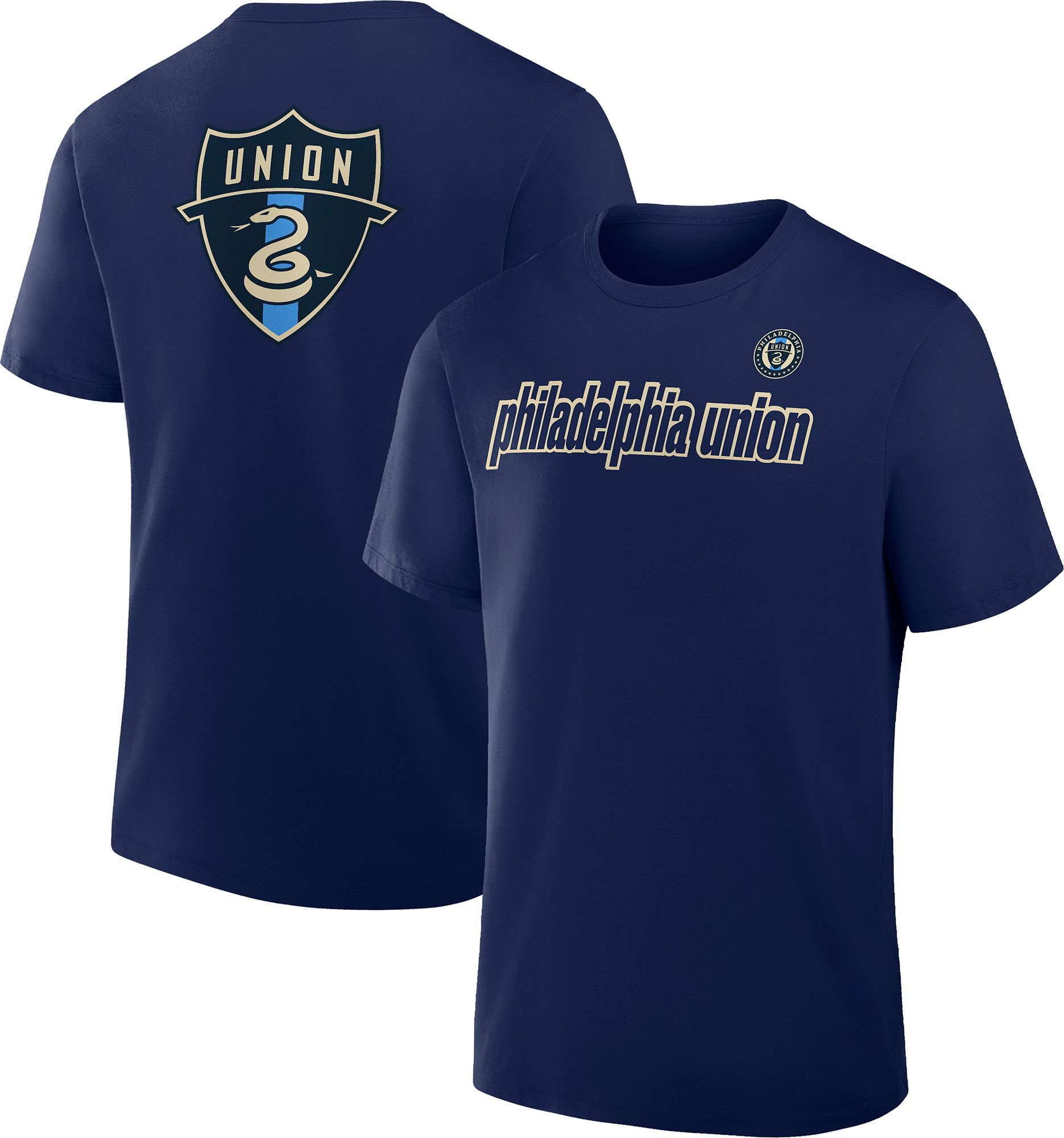 MLS Adult Philadelphia Union Athletic Navy 2-Hit T-Shirt