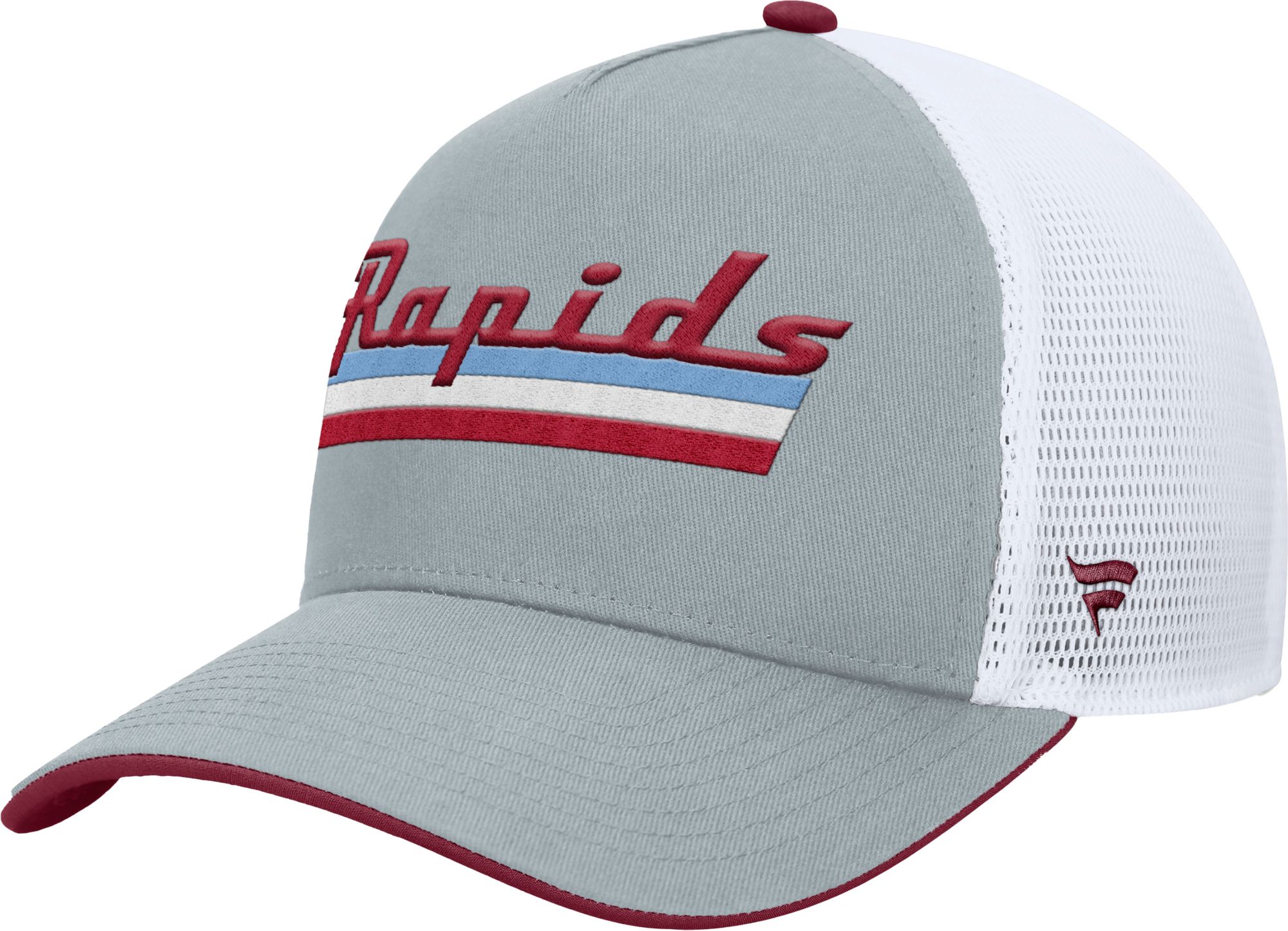 MLS Adult Colorado Rapids Gray Wordmark Adjustable Trucker Hat