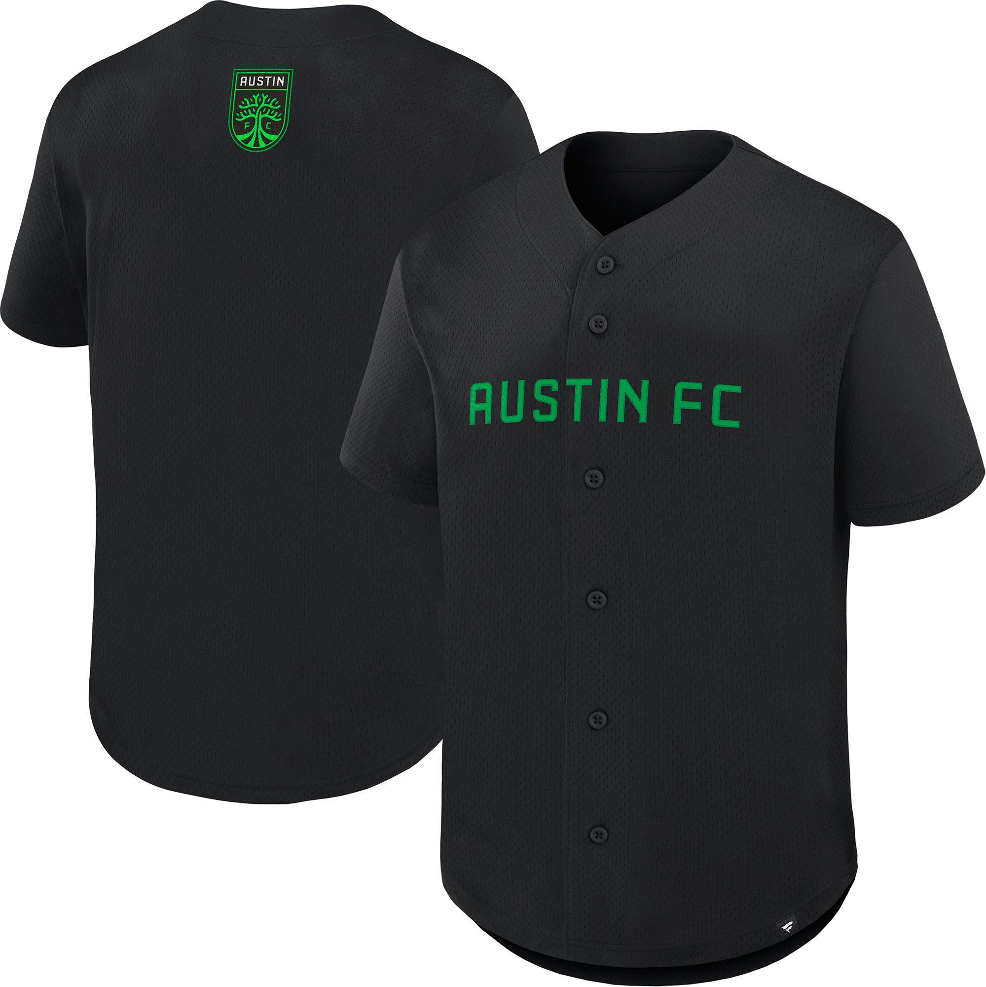MLS Adult Austin FC Black Baseball Jersey