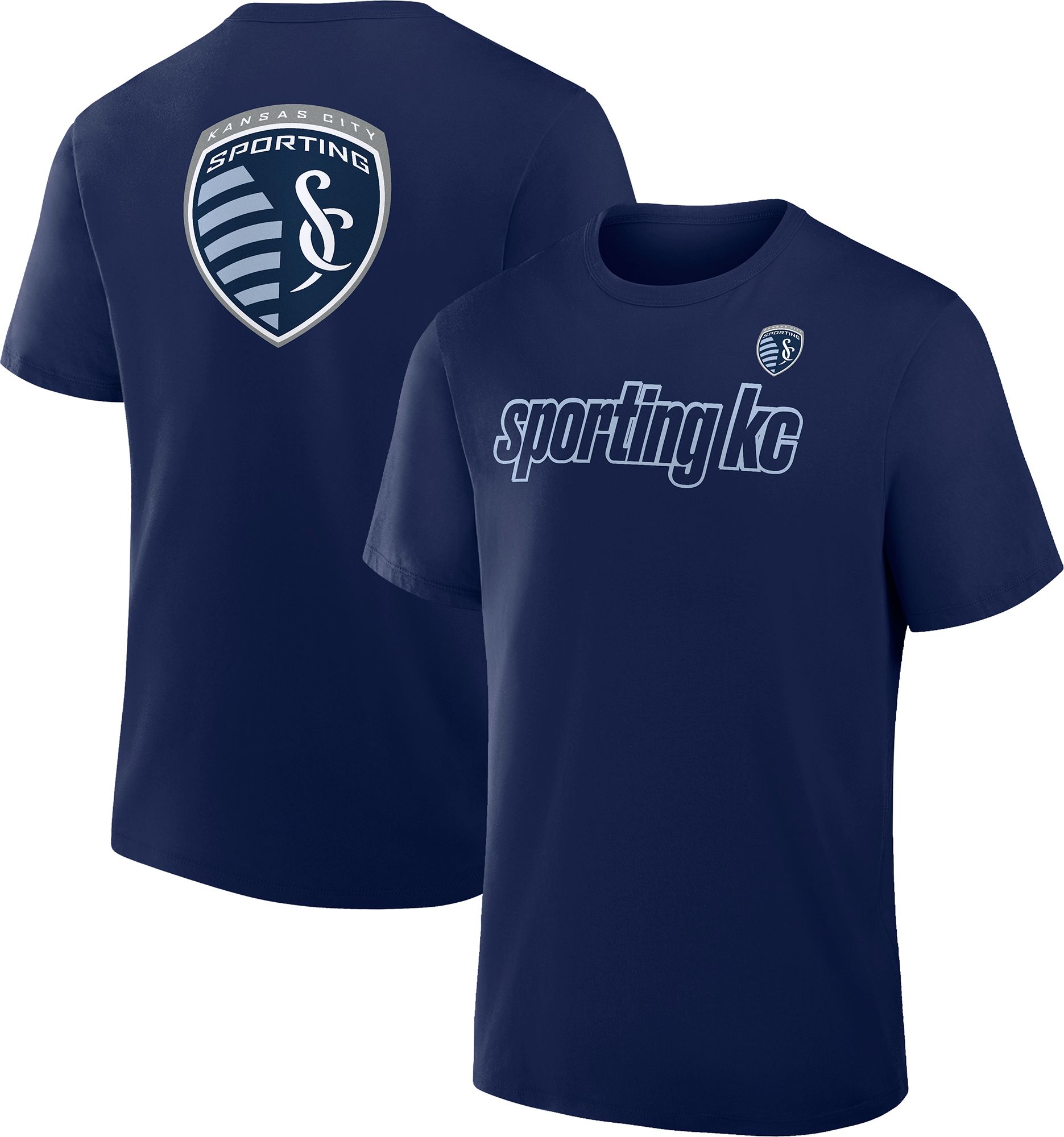 MLS Adult Sporting Kansas City Athletic Navy 2-Hit T-Shirt