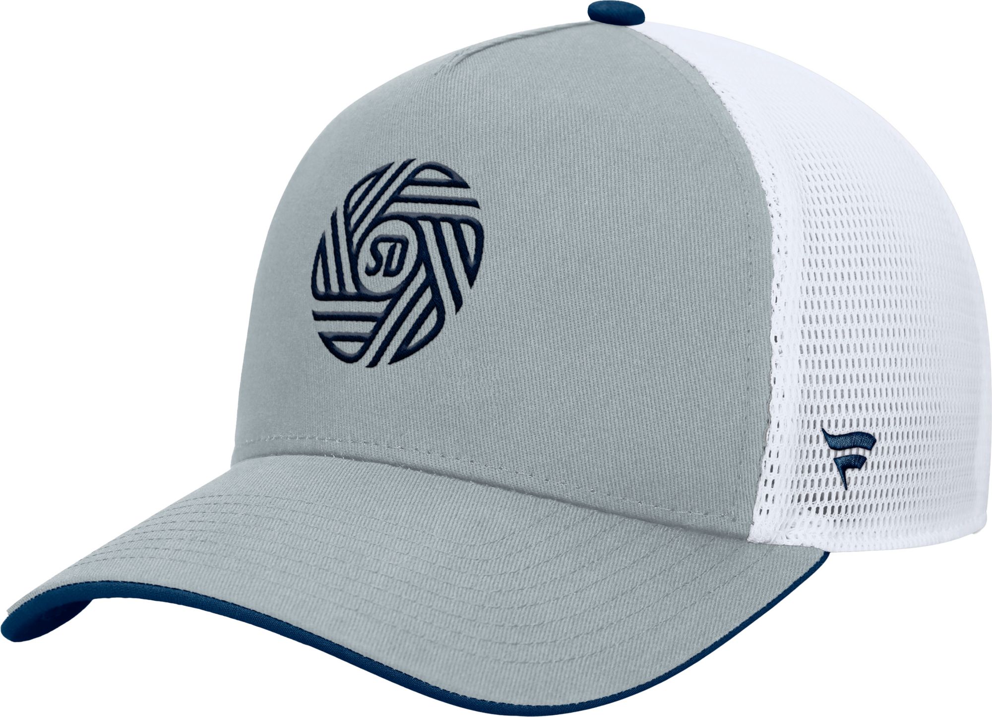 MLS Adult Orlando Pride Gray Wordmark Adjustable Trucker Hat