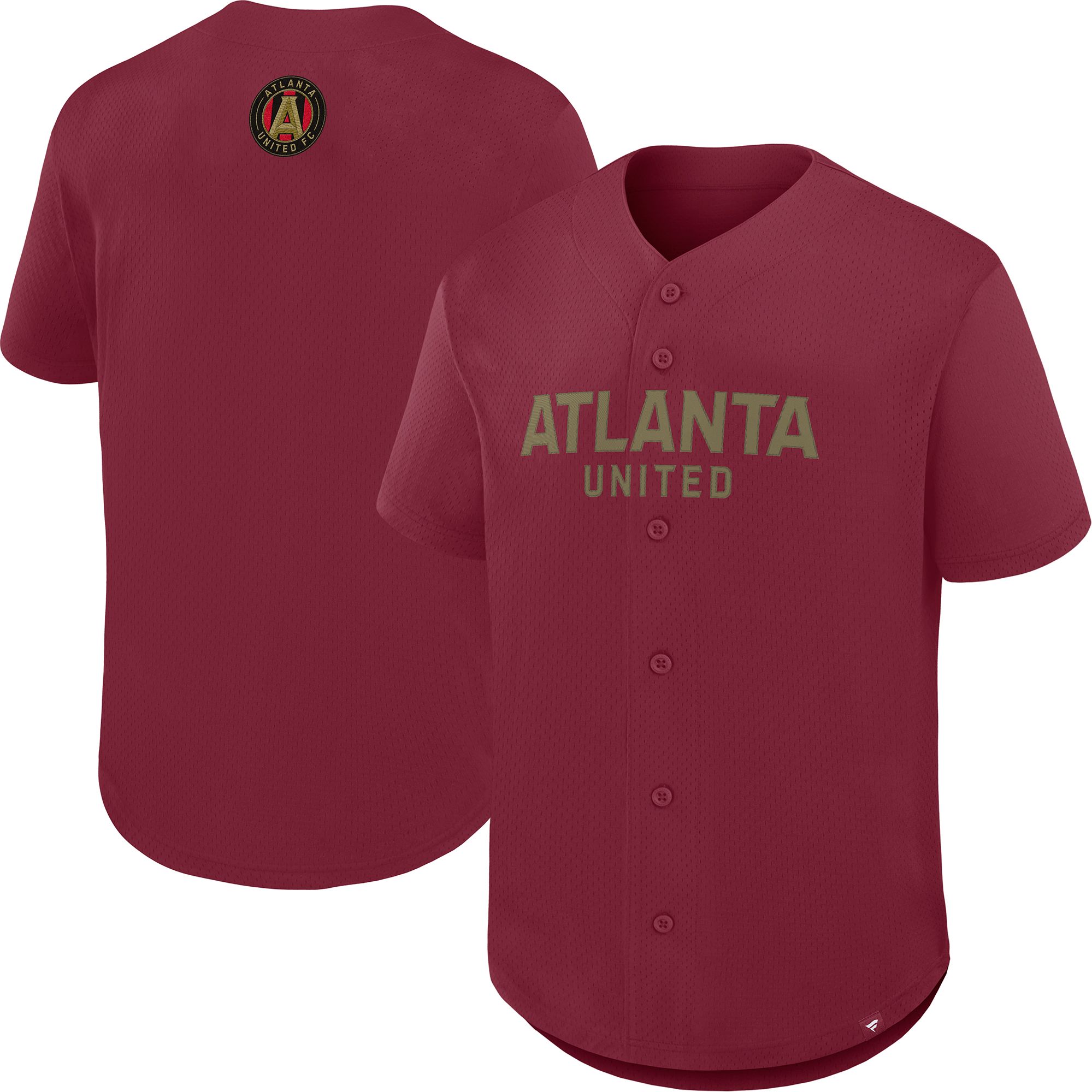 MLS Adult Atlanta United Dark Garnet Baseball Jersey