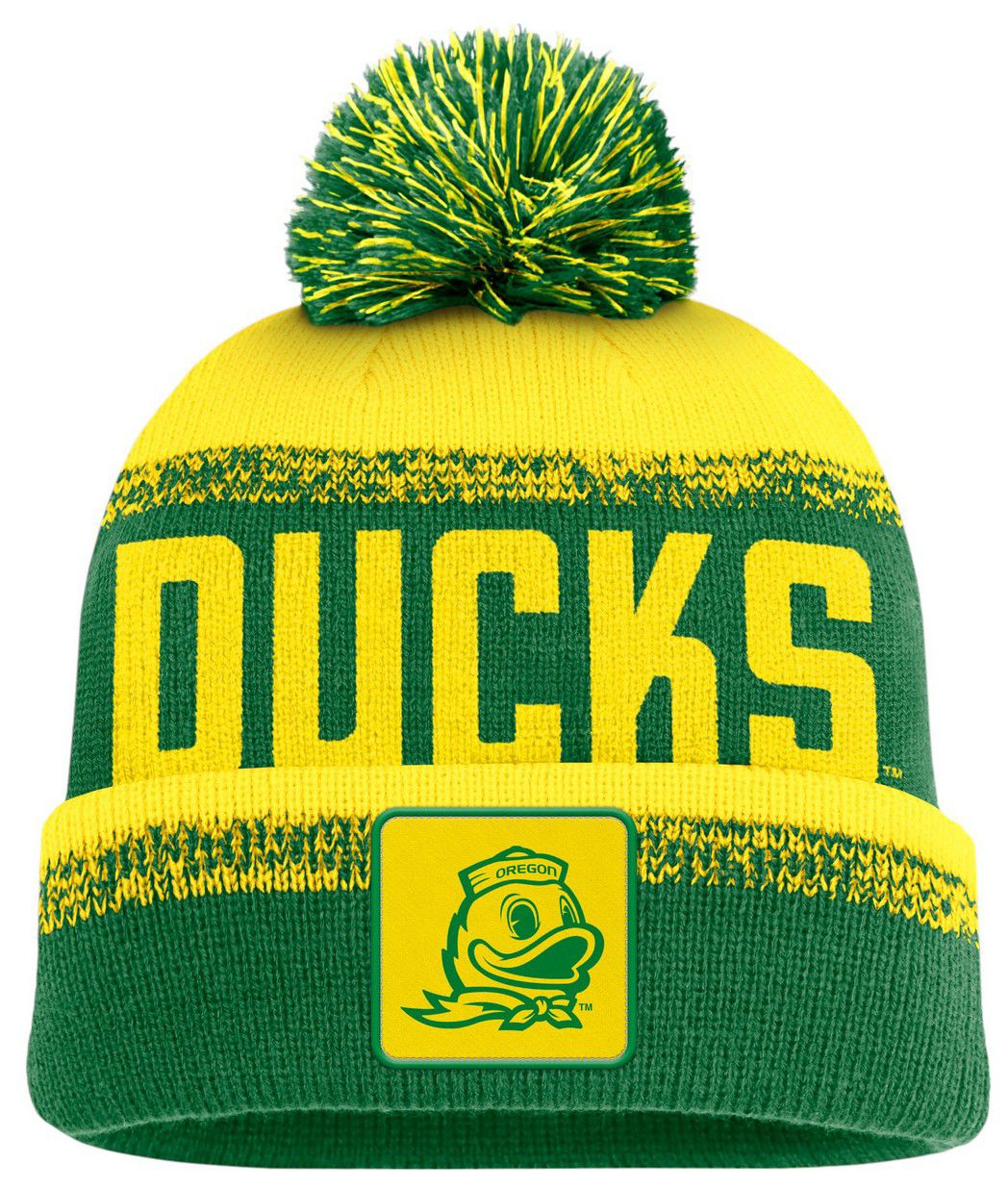 NCAA Adult Oregon Ducks Apple Green Thrive Knit Beanie
