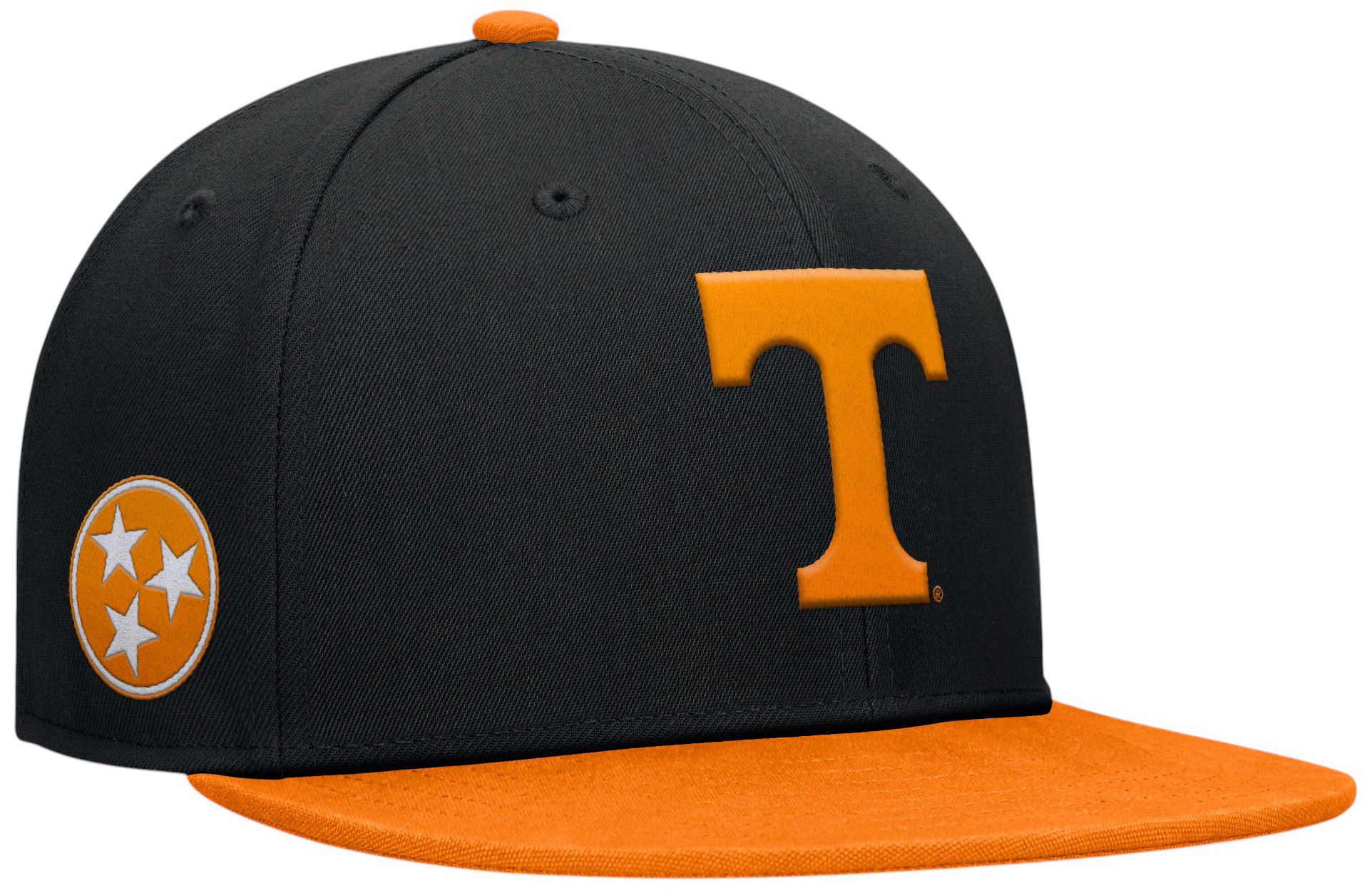 NCAA Adult Tennessee Volunteers Black/Orange Rebound Flexfit Hat