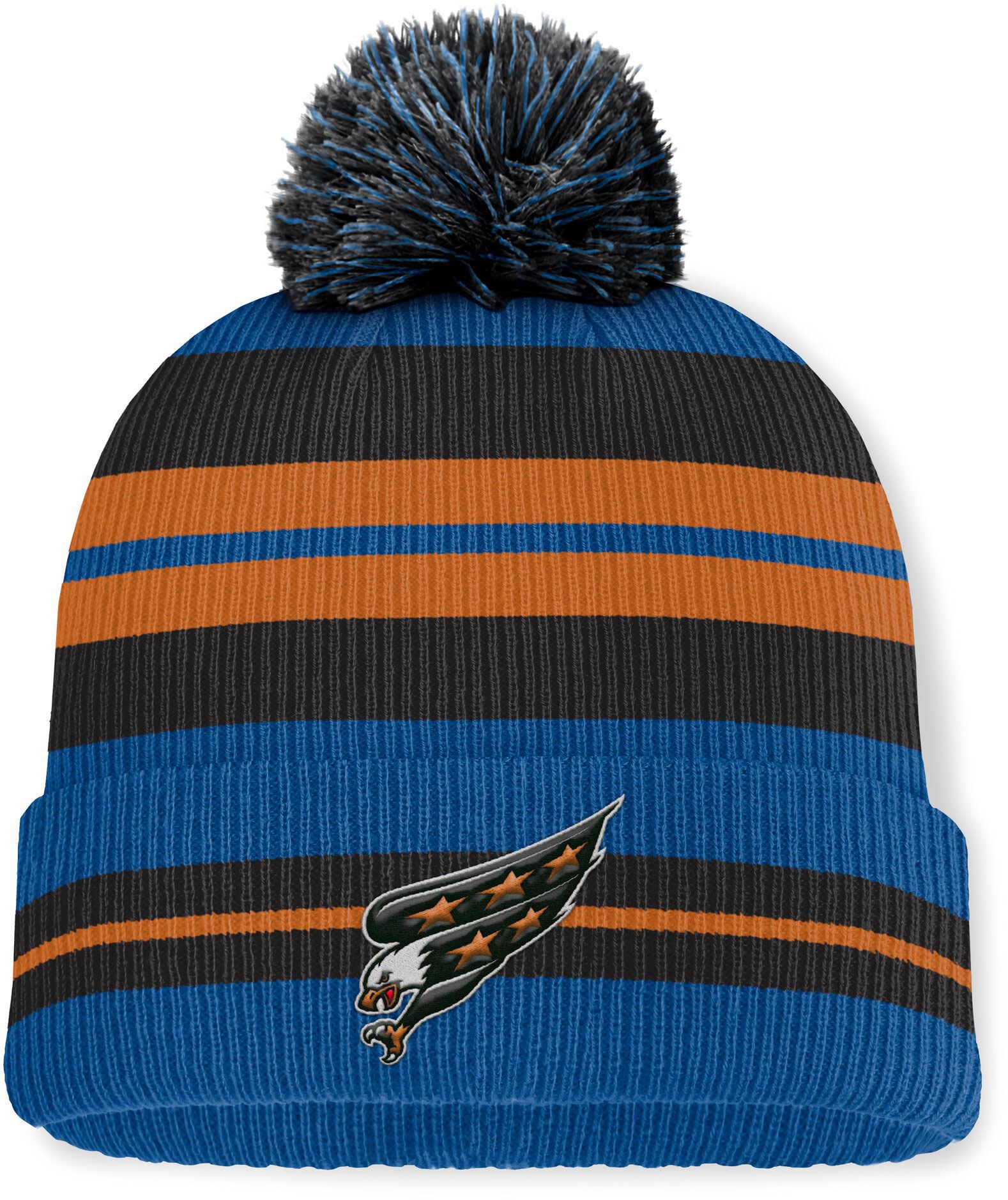 NHL Adult Washington Capitals Blue Pom Beanie