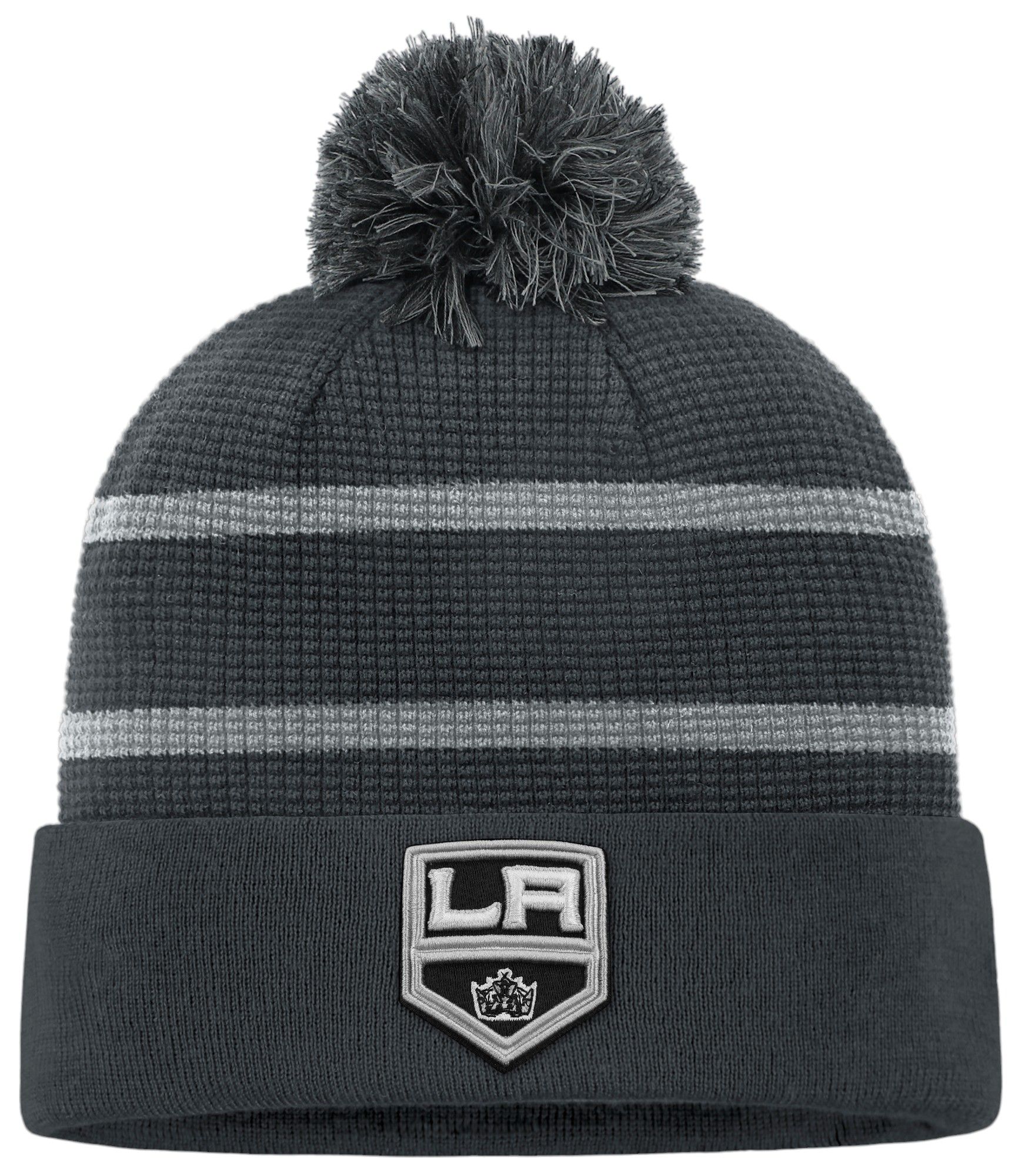 NHL Adult Los Angeles Kings Grey Pom Beanie