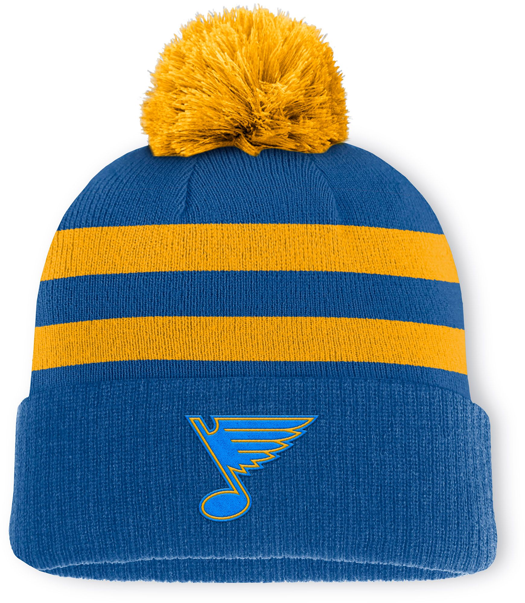 NHL Adult St. Louis Blues Blue Pom Knit Beanie