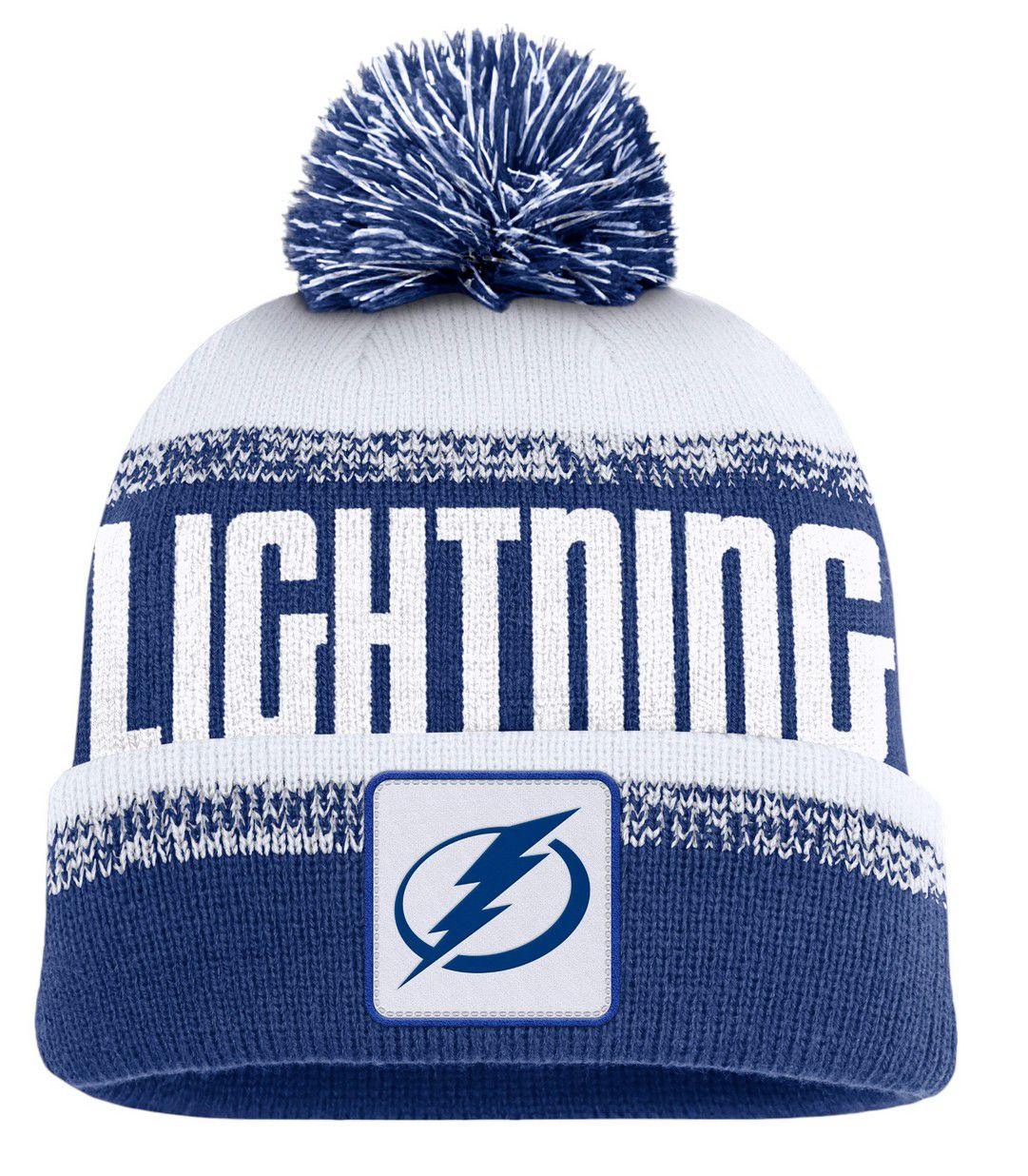 NHL Adult Tampa Bay Lightning Blue Thrive Pom Knit Beanie