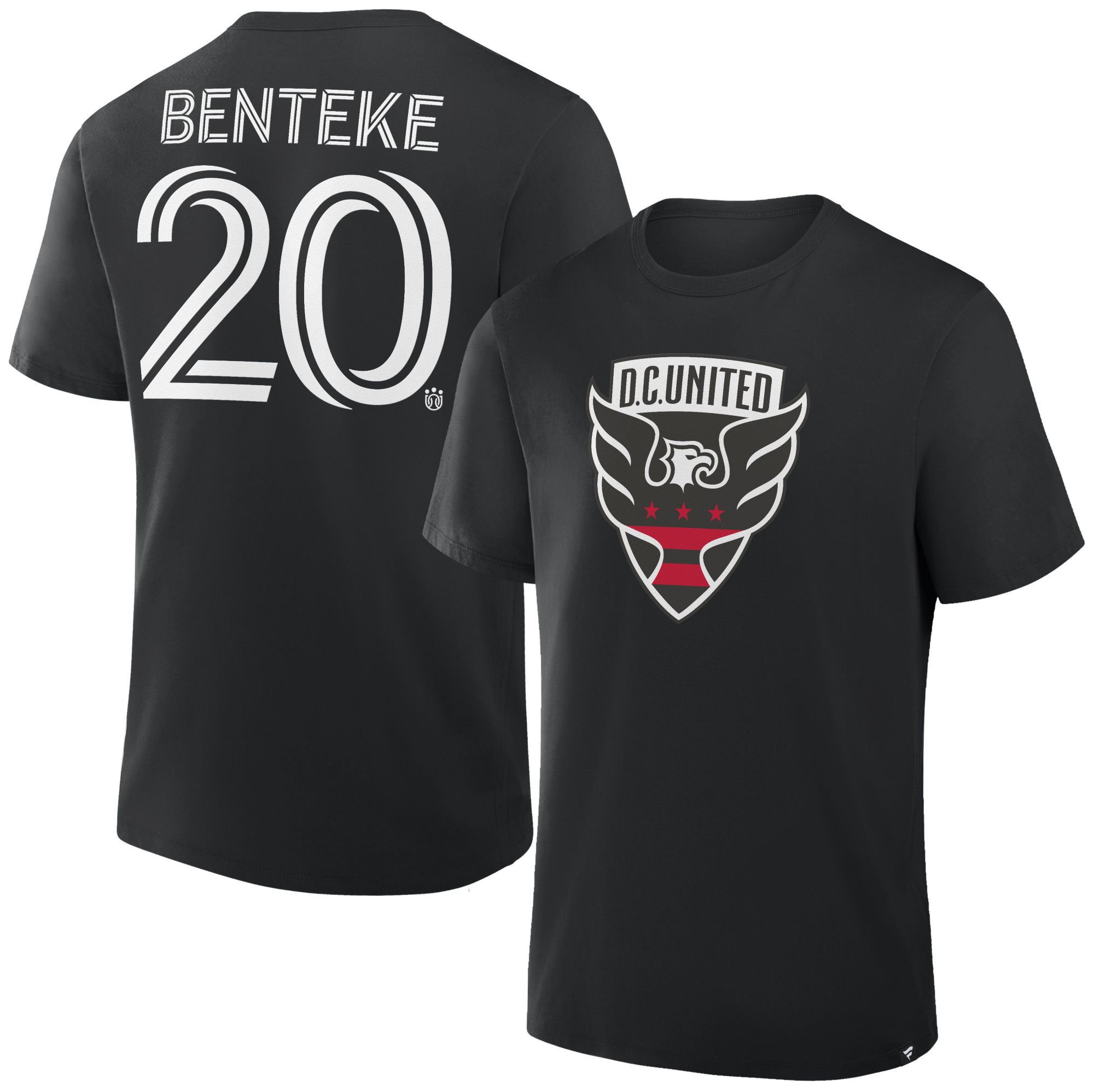 MLS Men's D.C. United Christian Benteke #20 Black T-Shirt