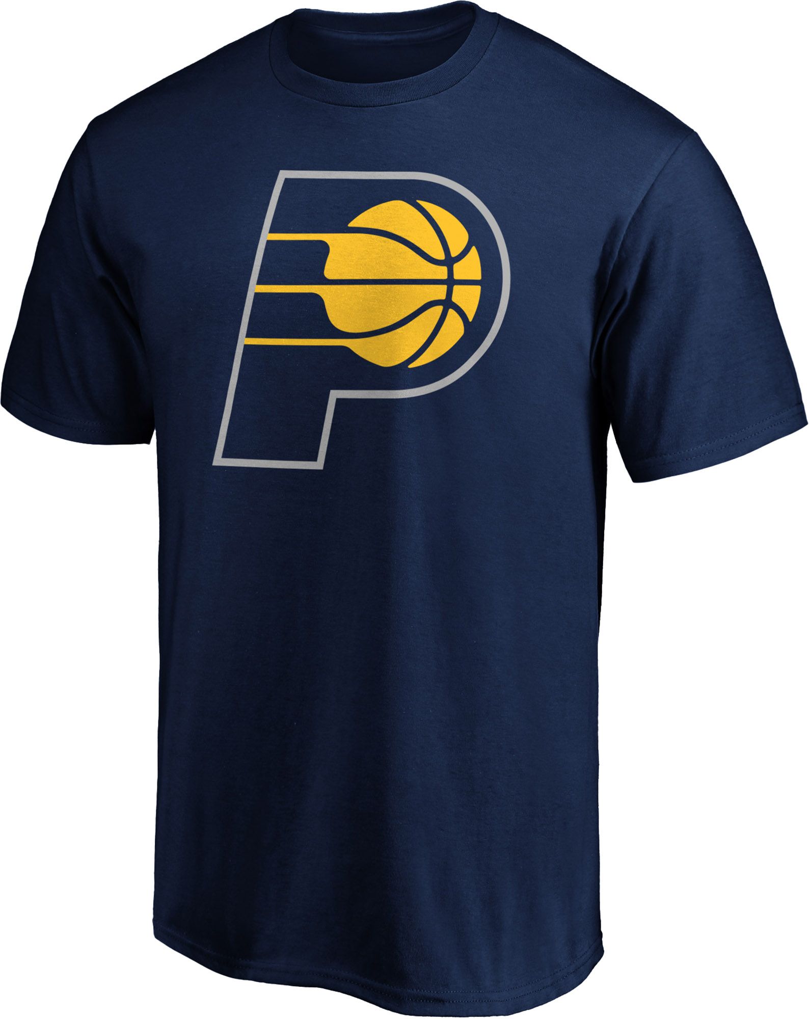 NBA Men's Indiana Pacers Navy Logo T-Shirt