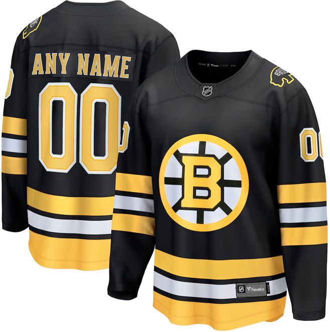 NHL Men's Custom Boston Bruins Breakaway Home Jersey
