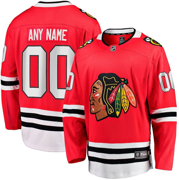 NHL Men's Custom Chicago Blackhawks Breakaway Home Jersey