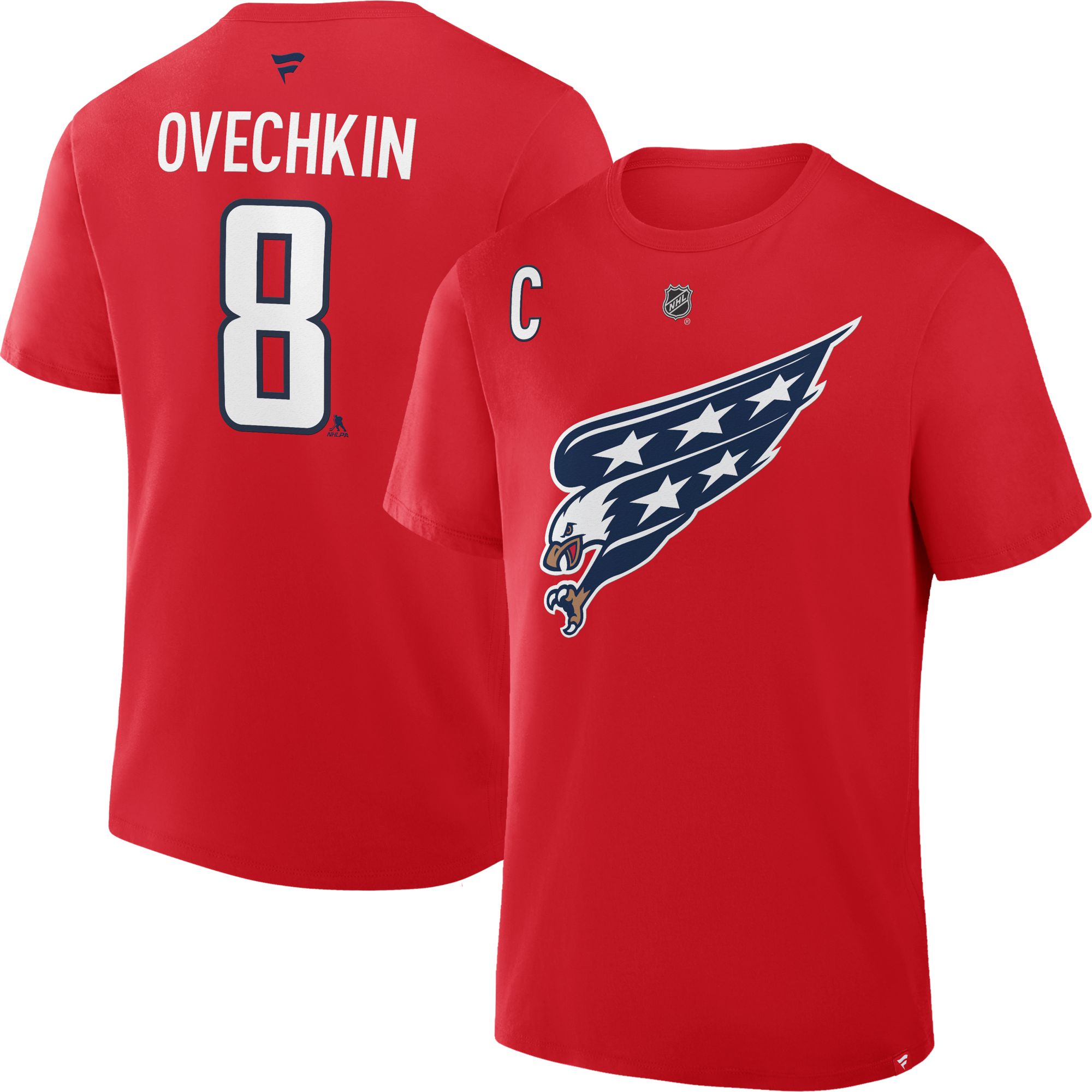 NHL Men's Washington Capitals Alex Ovechkin #8 Red Alternate T-Shirt