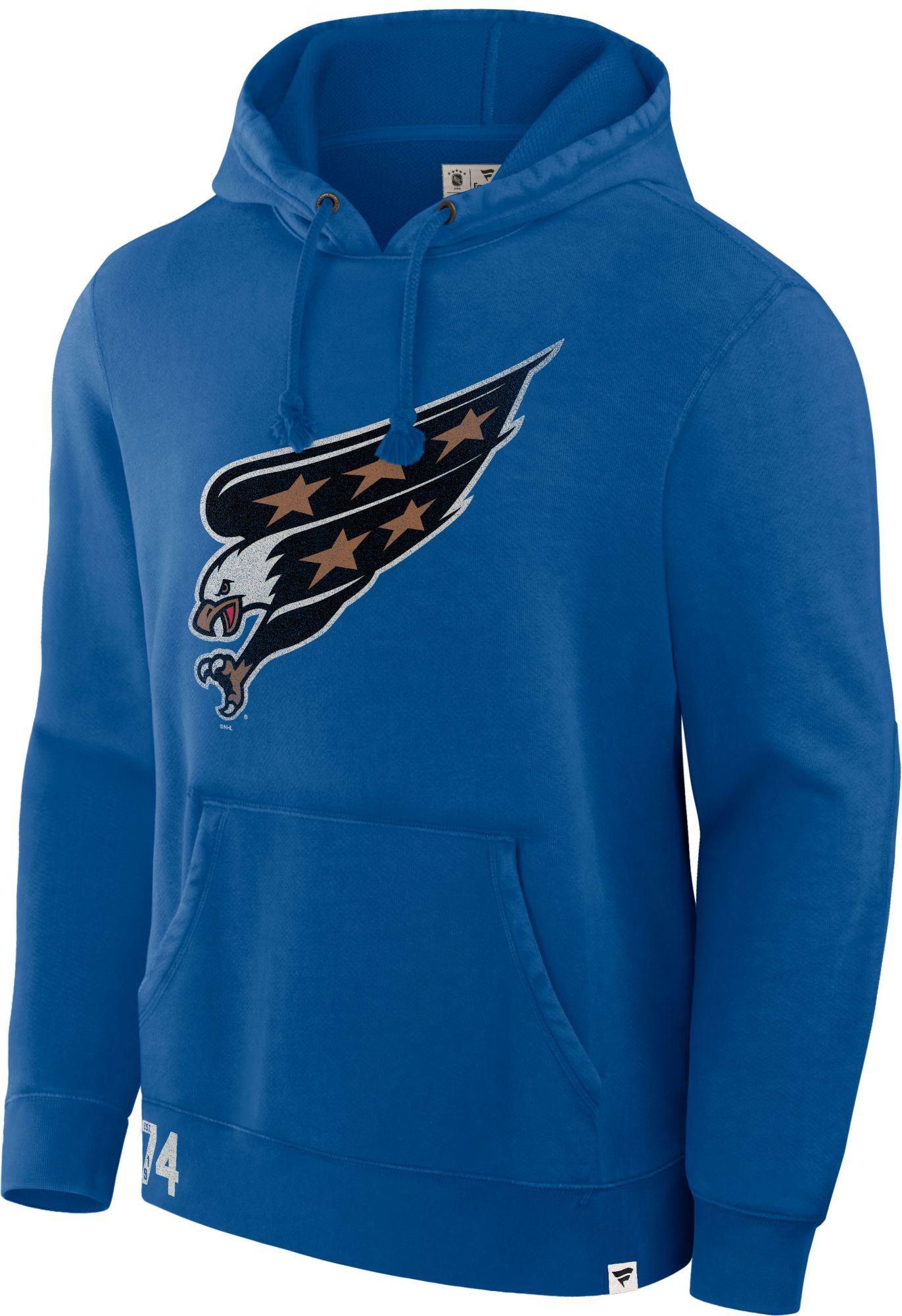 NHL Men's Washington Capitals Blue Fleece Tradition Pullover Hoodie