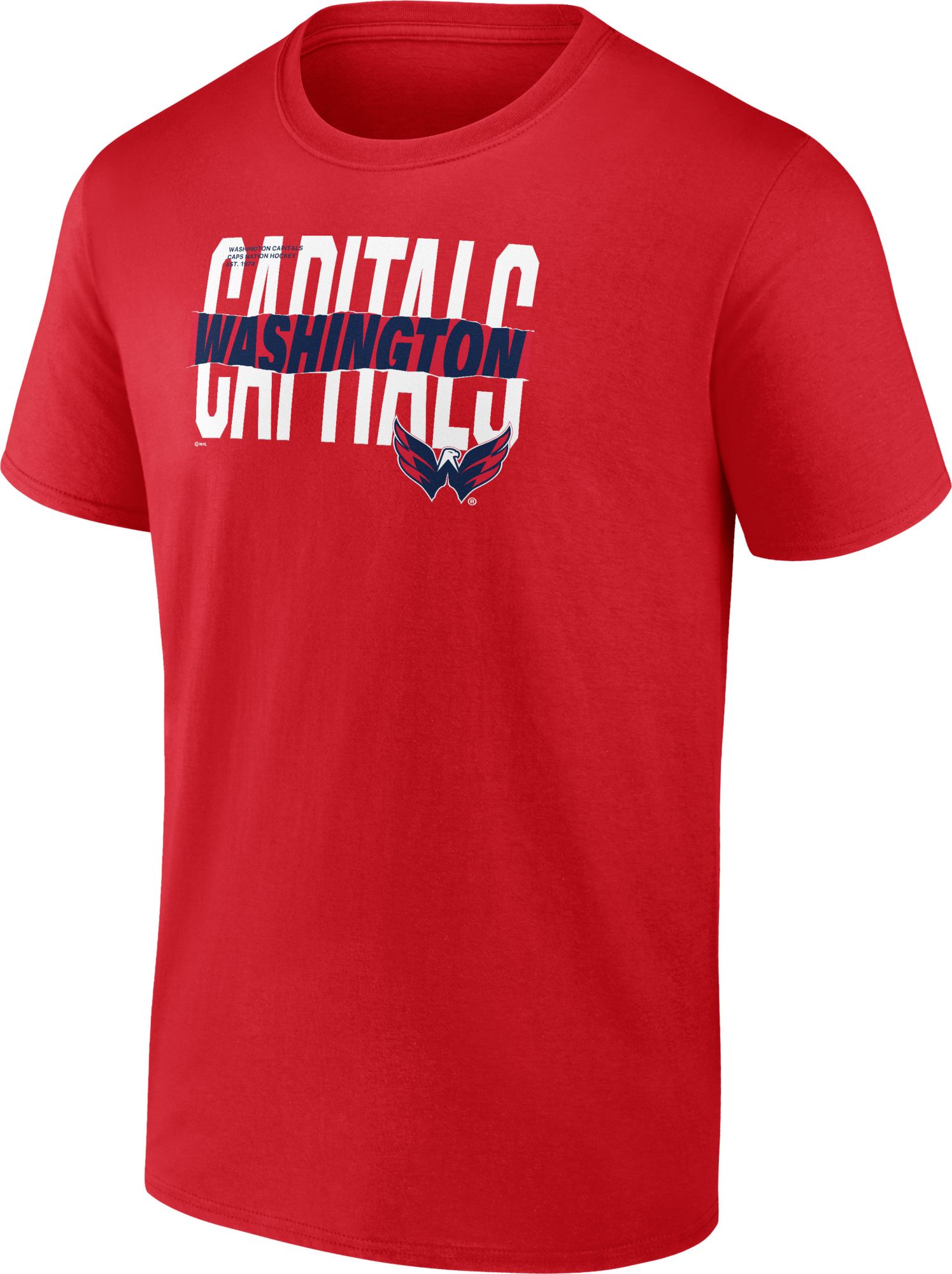 NHL Men's Washington Capitals Red 'Tear Down' T-Shirt