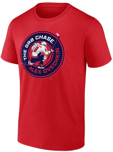 NHL Men's Washington Capitals Alex Ovechkin Chase T-Shirt