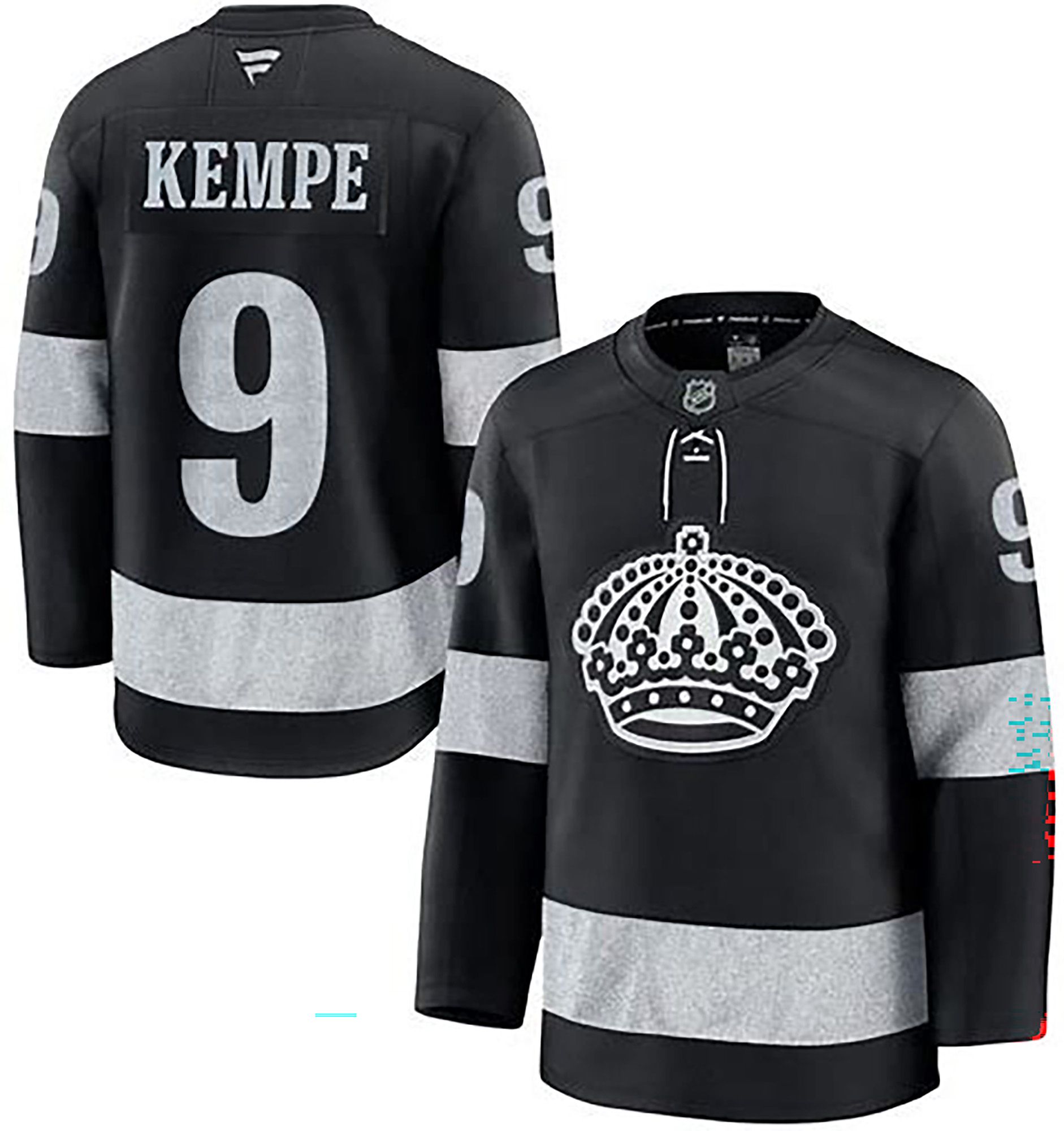 NHL Men's Los Angeles Kings Adrian Kempe #9 Black Alternate Authentic Jersey