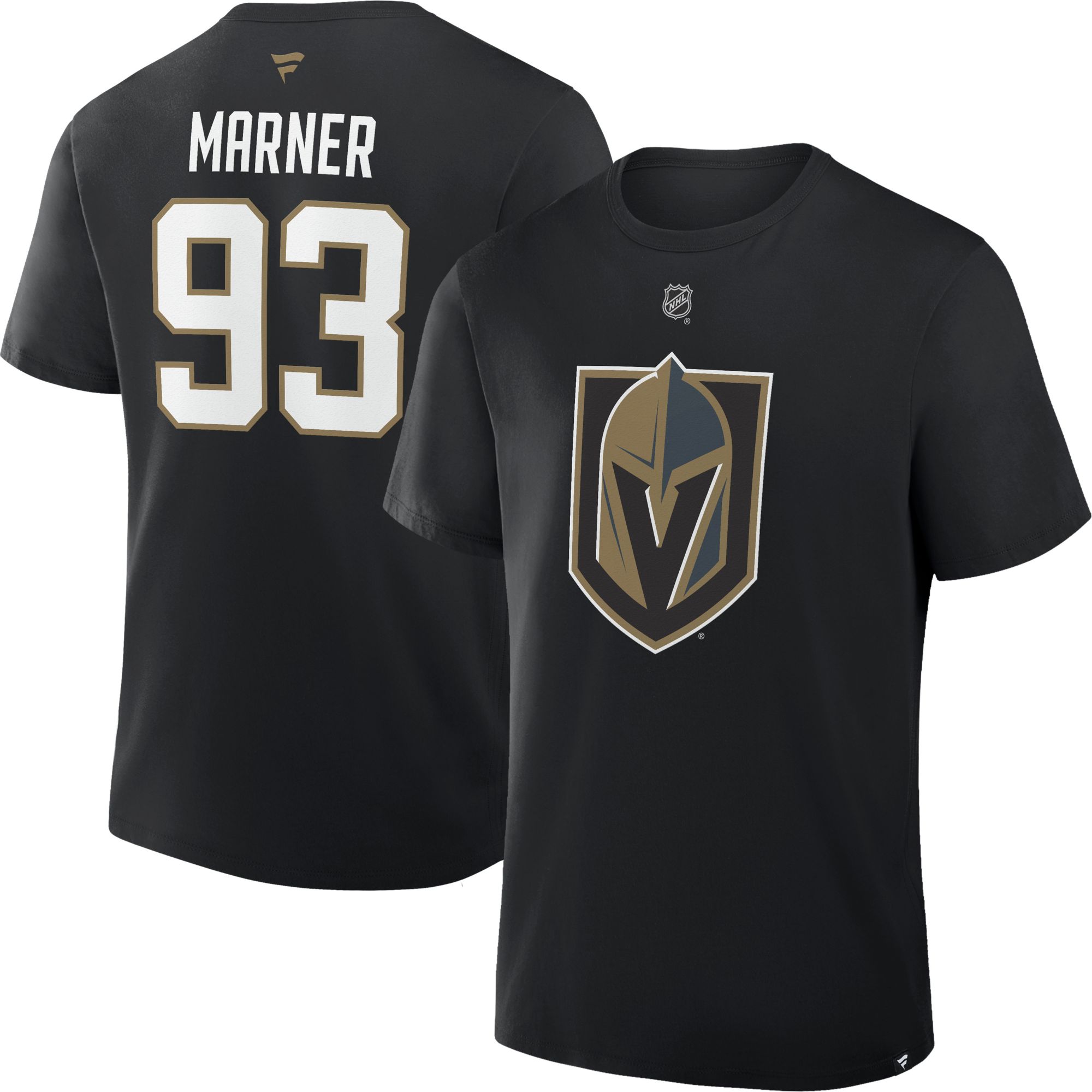 NHL Men's Vegas Golden Knights Mitch Marner #93 Black T-Shirt