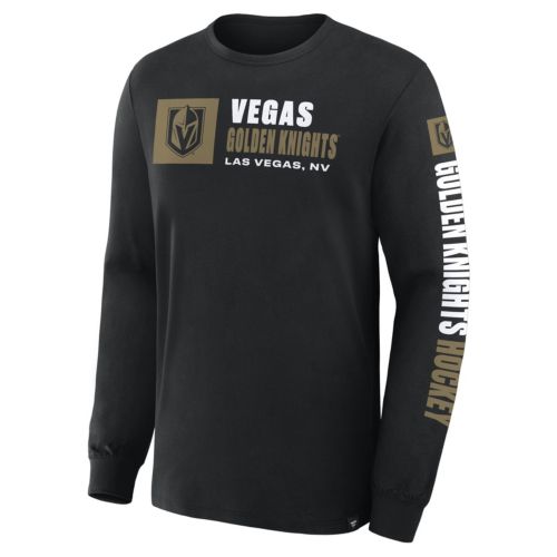NHL Men's Las Vegas Knights Grey Clutch Poly Short Sleeve T-Shirt