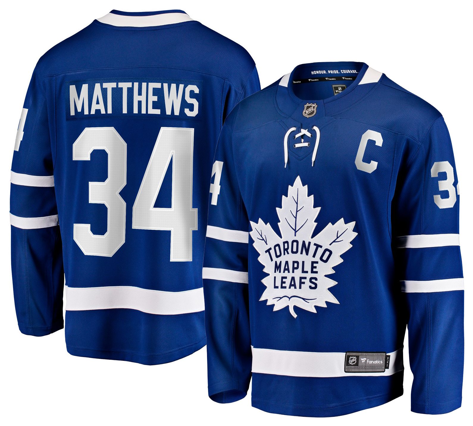 NHL Men's Toronto Maple Leafs Auston Matthews #34 Blue Breakaway Home Replica Jersey