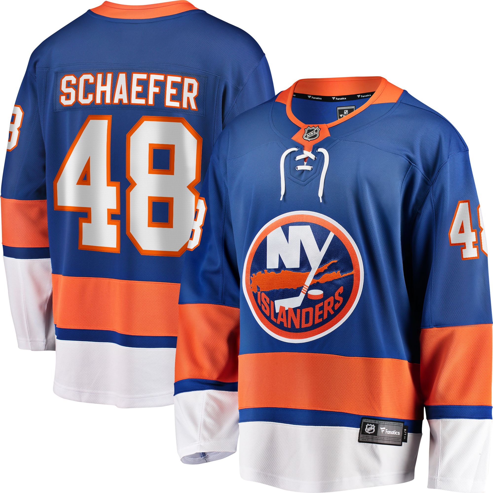 NHL Men's New York Islanders Matthew Schaefer #48 Blue Breakaway Replica Jersey