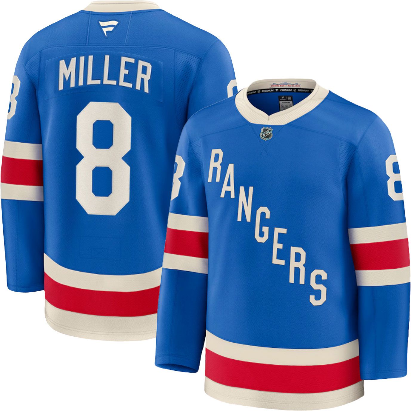 NHL Men's New York Rangers J.T. Miller #8 Blue Alternate Authentic Jersey